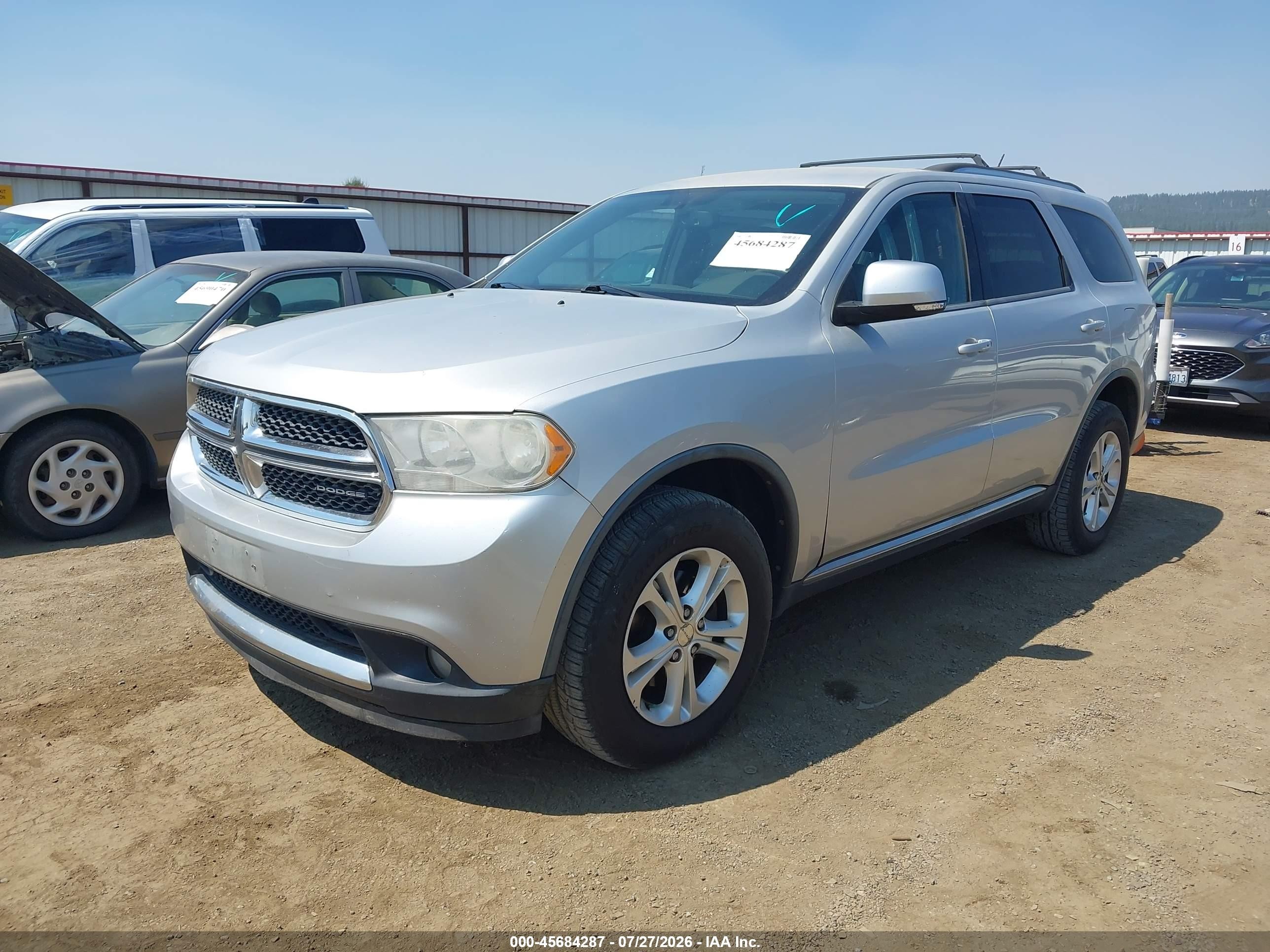 2012 Dodge Durango Crew Silver vin: 1C4RDJDG2CC152941