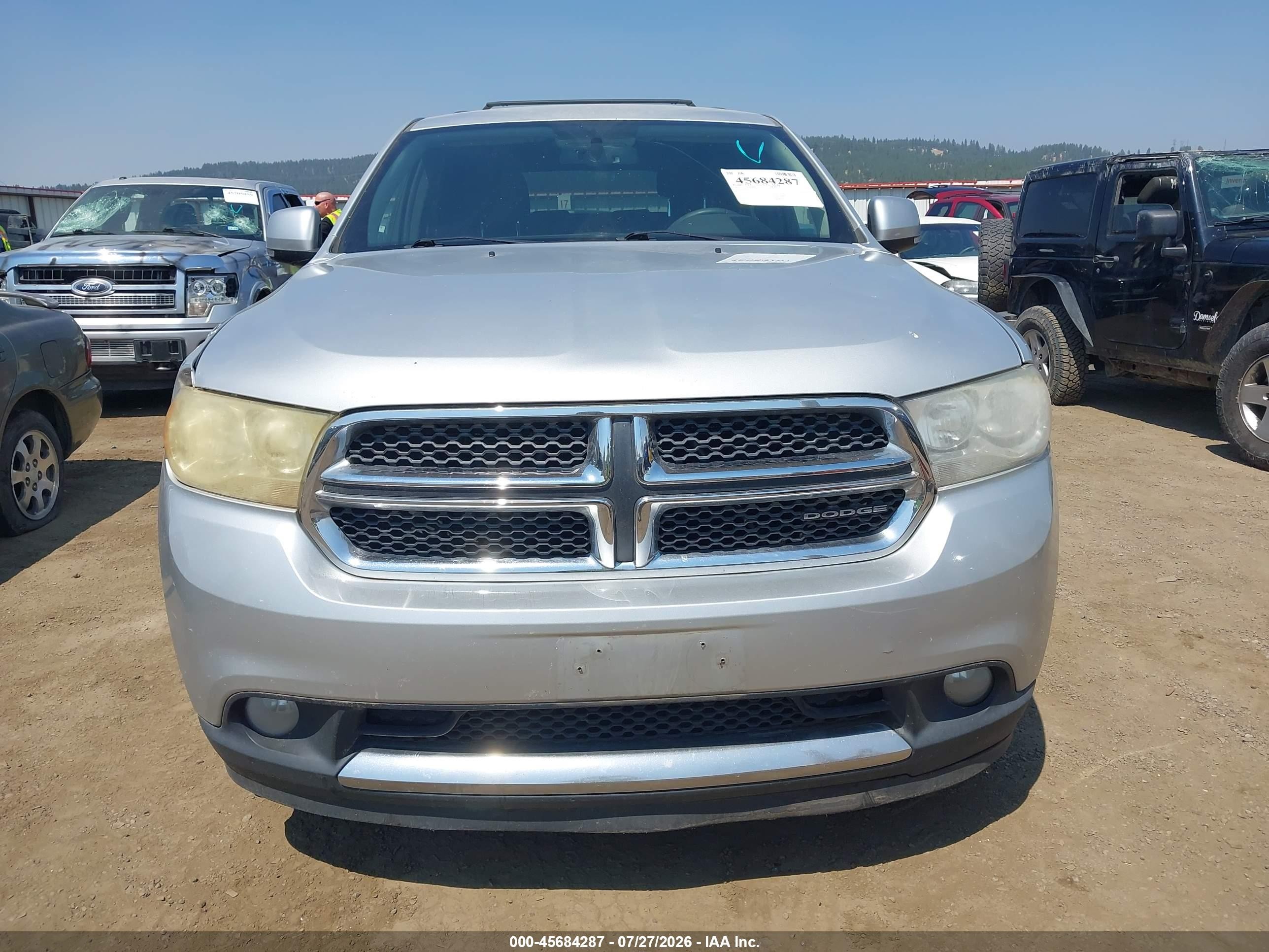 2012 Dodge Durango Crew Silver vin: 1C4RDJDG2CC152941