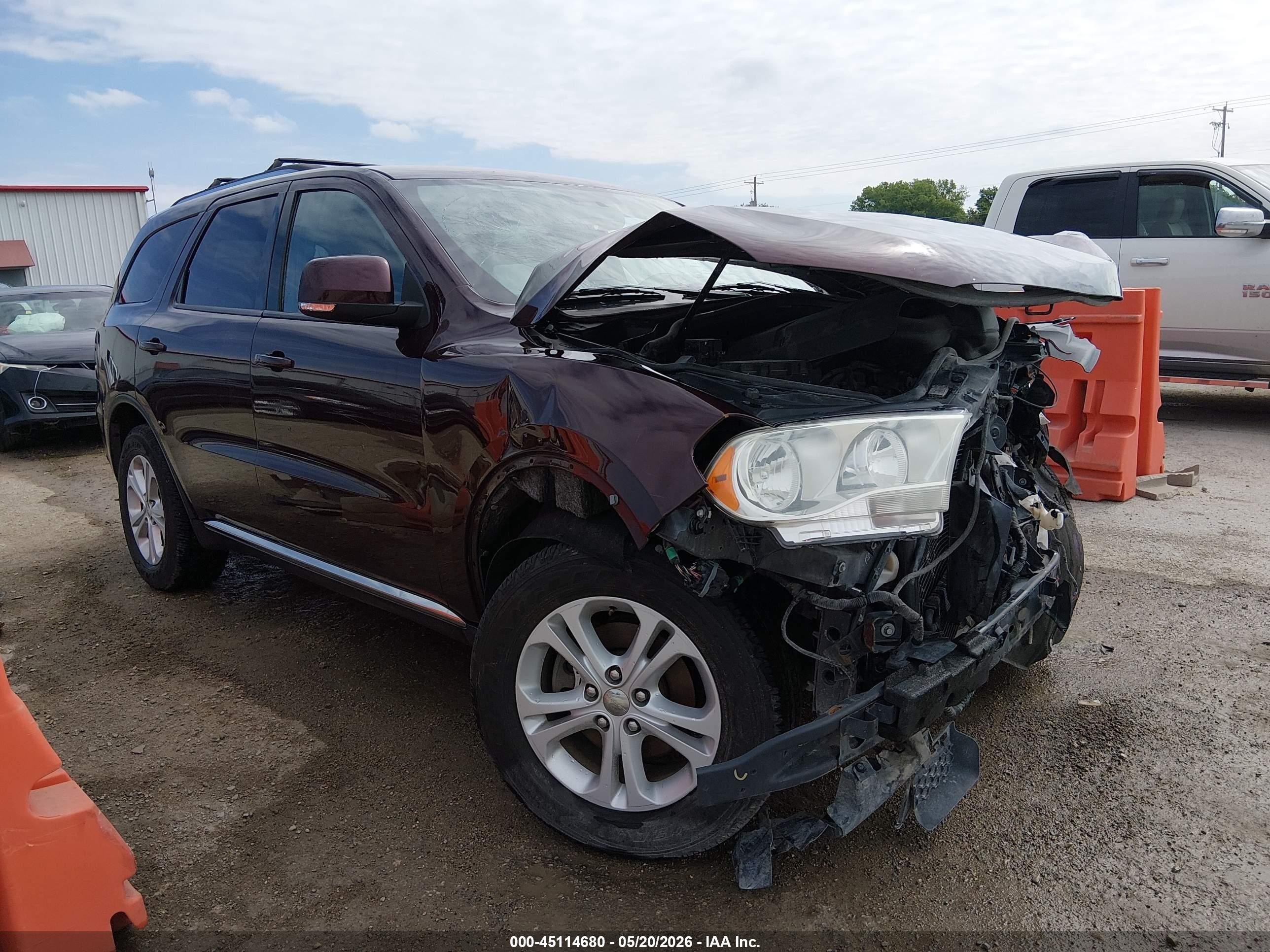 2012 Dodge Durango Crew Burgundy vin: 1C4RDJDG2CC322070
