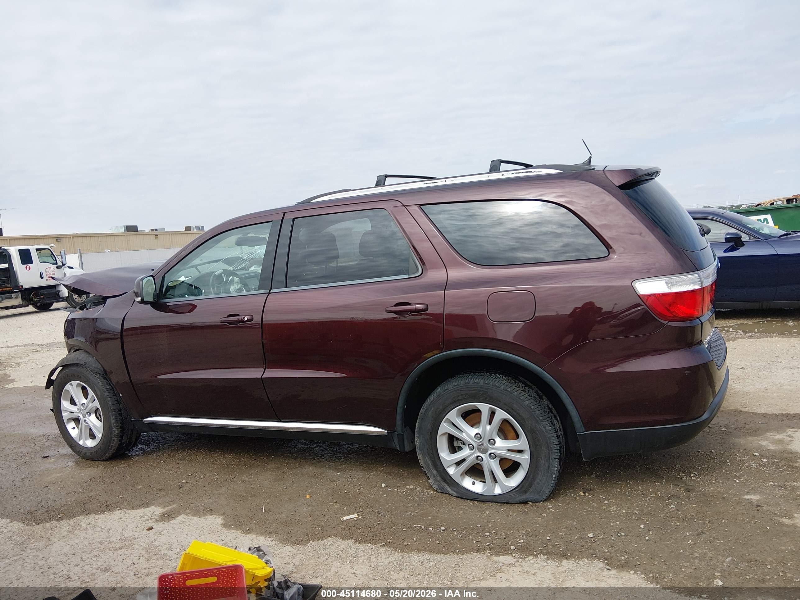 2012 Dodge Durango Crew Burgundy vin: 1C4RDJDG2CC322070