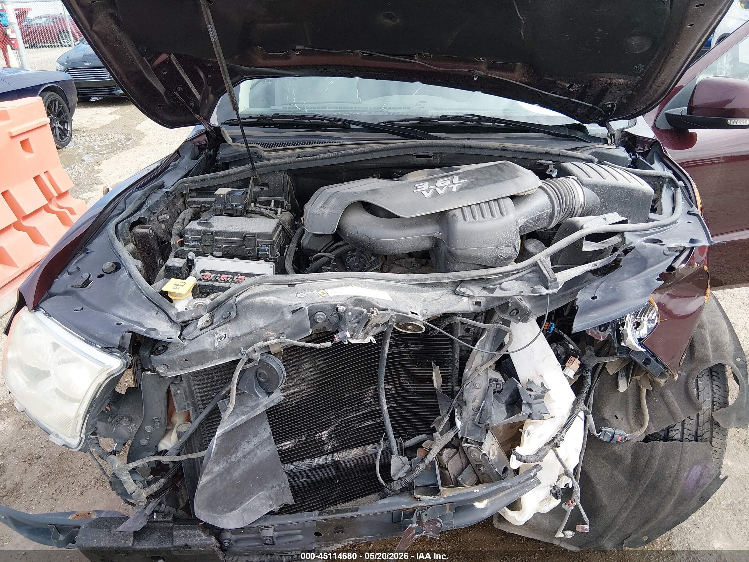 2012 Dodge Durango Crew Burgundy vin: 1C4RDJDG2CC322070