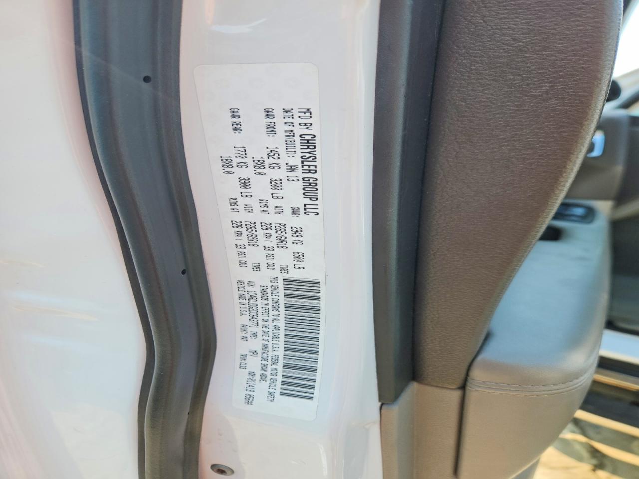 2013 Dodge Durango Crew White vin: 1C4RDJDG2DC643771
