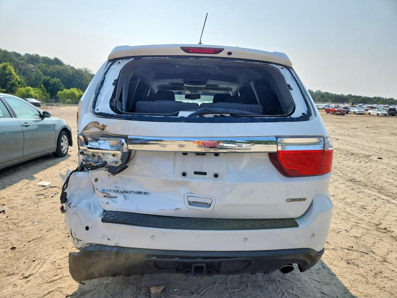 2013 Dodge Durango Crew White vin: 1C4RDJDG2DC643771