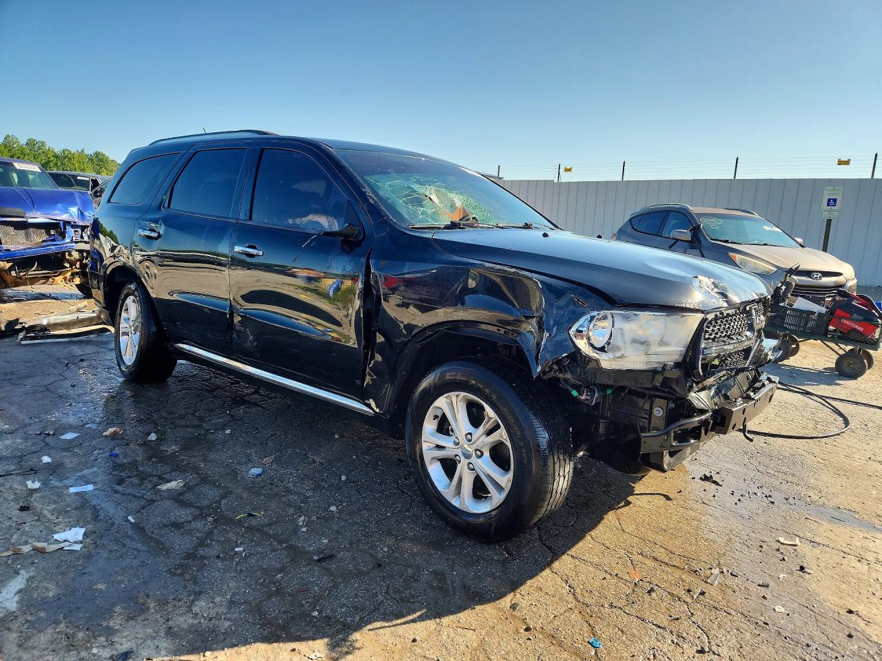 2013 Dodge Durango Crew Black vin: 1C4RDJDG2DC651692