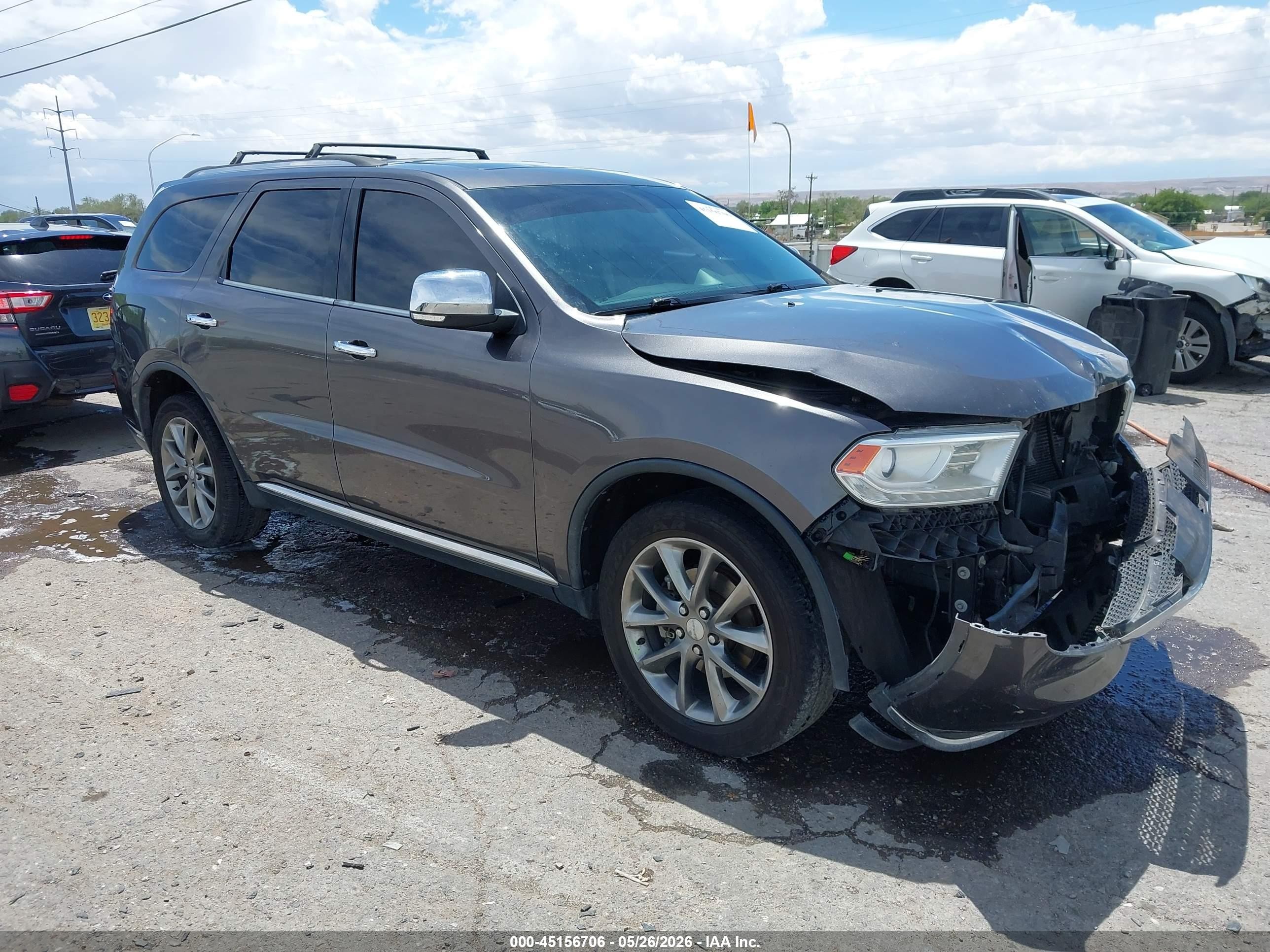 2014 Dodge Durango Limited Gray vin: 1C4RDJDG2EC306843