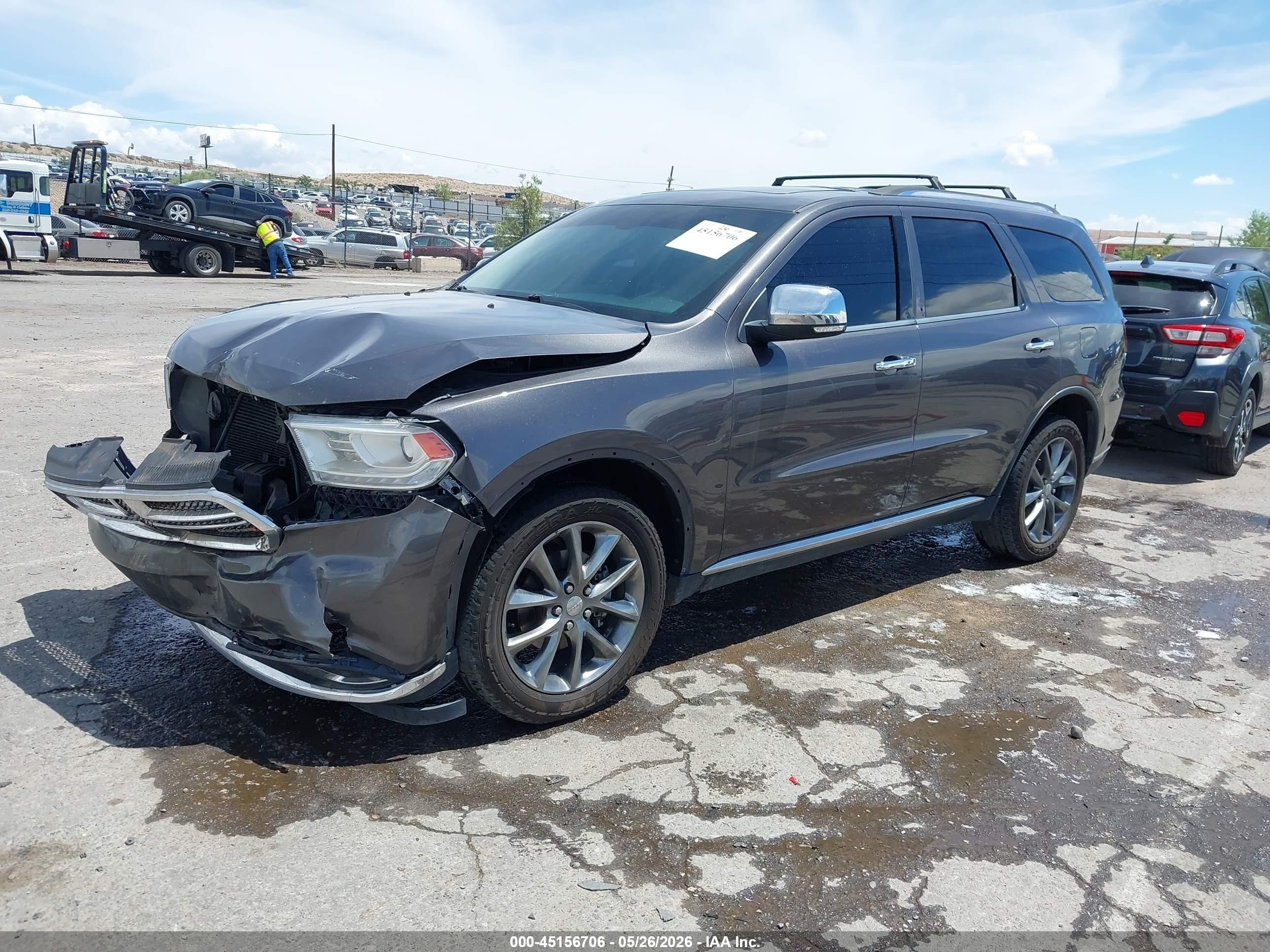 2014 Dodge Durango Limited Gray vin: 1C4RDJDG2EC306843