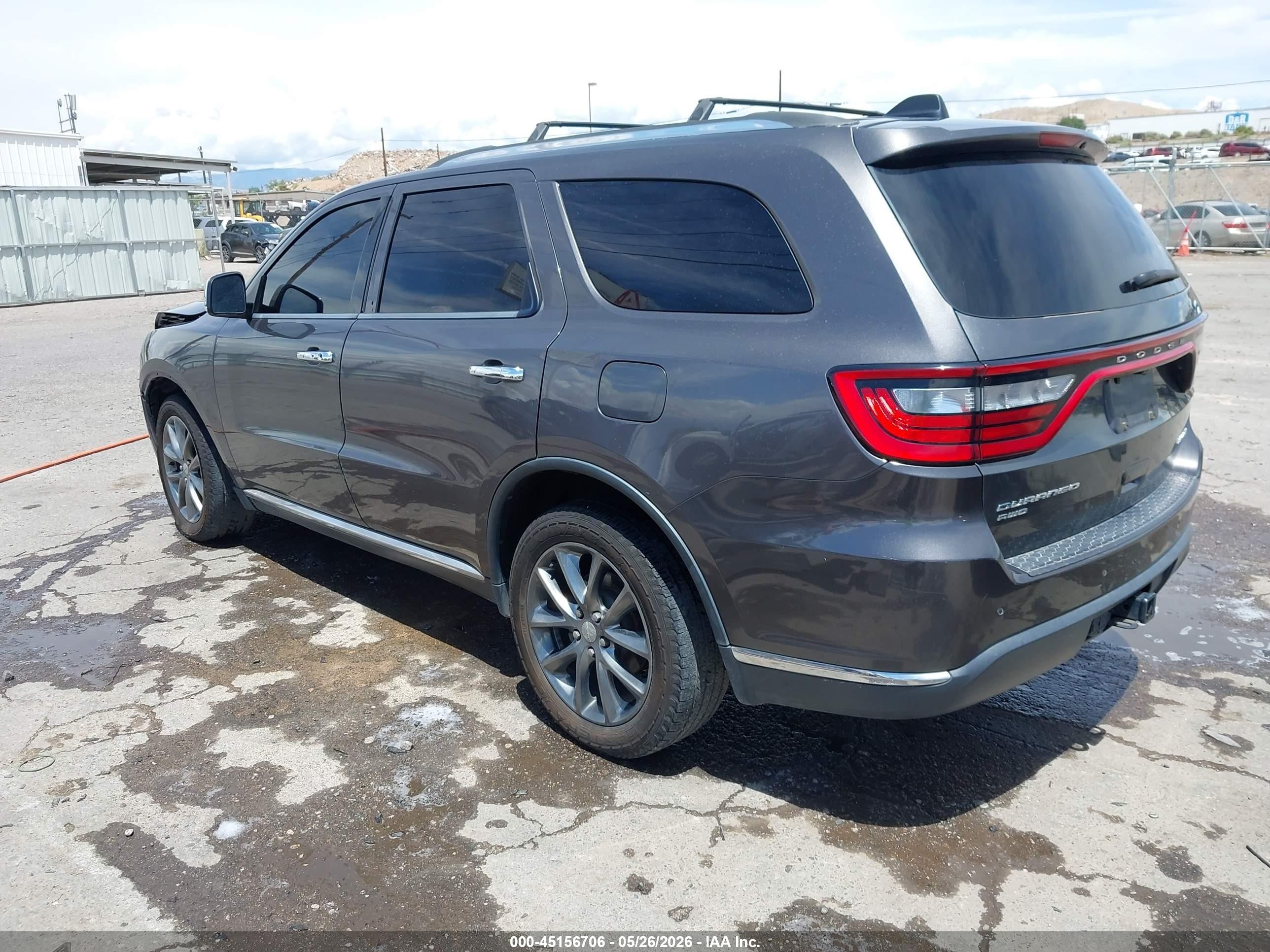 2014 Dodge Durango Limited Gray vin: 1C4RDJDG2EC306843