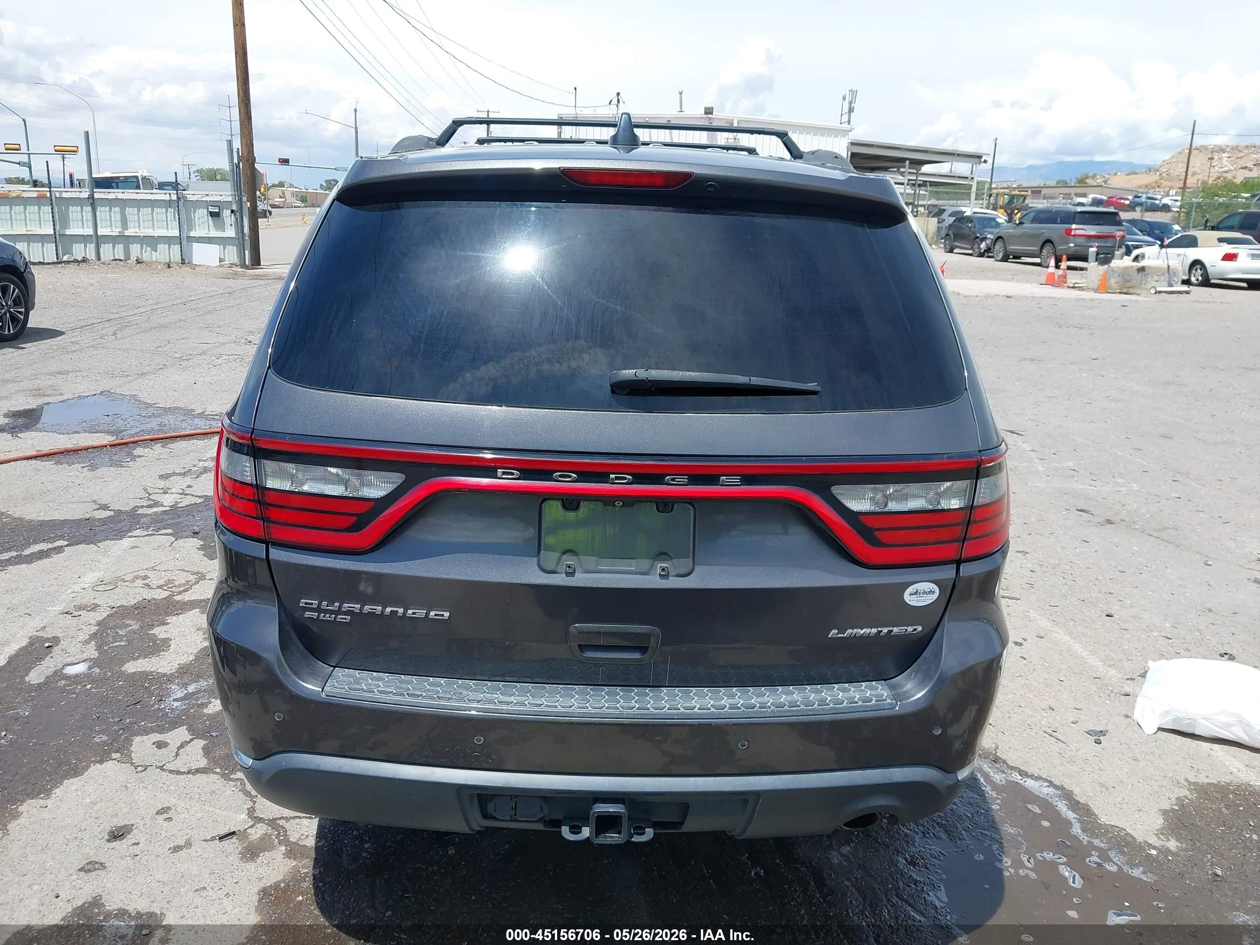 2014 Dodge Durango Limited Gray vin: 1C4RDJDG2EC306843