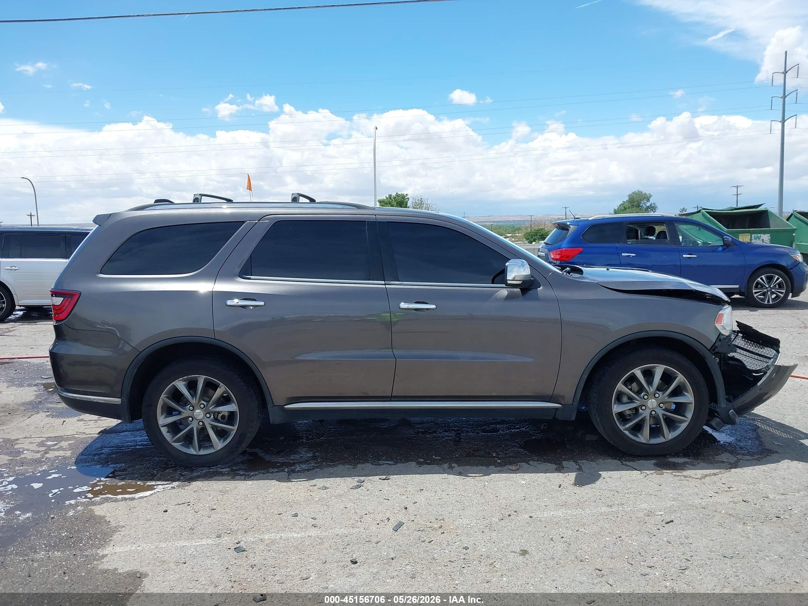 2014 Dodge Durango Limited Gray vin: 1C4RDJDG2EC306843
