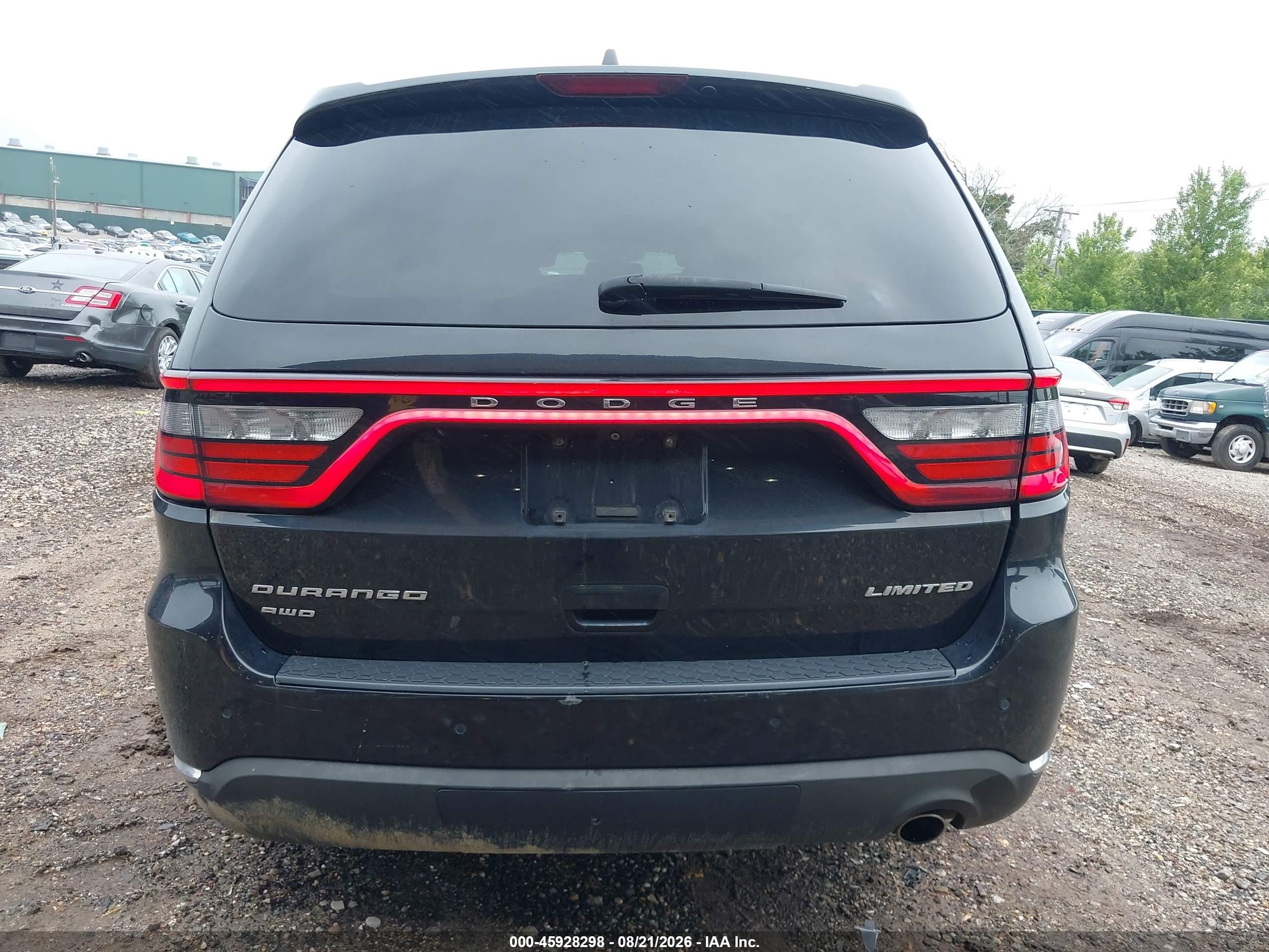2014 Dodge Durango Limited Black vin: 1C4RDJDG2EC397208
