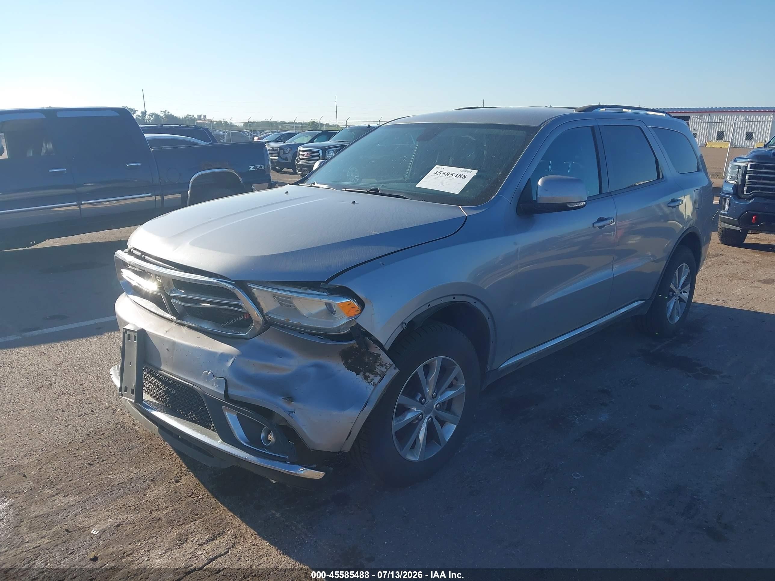 2014 Dodge Durango Limited Silver vin: 1C4RDJDG2EC481724