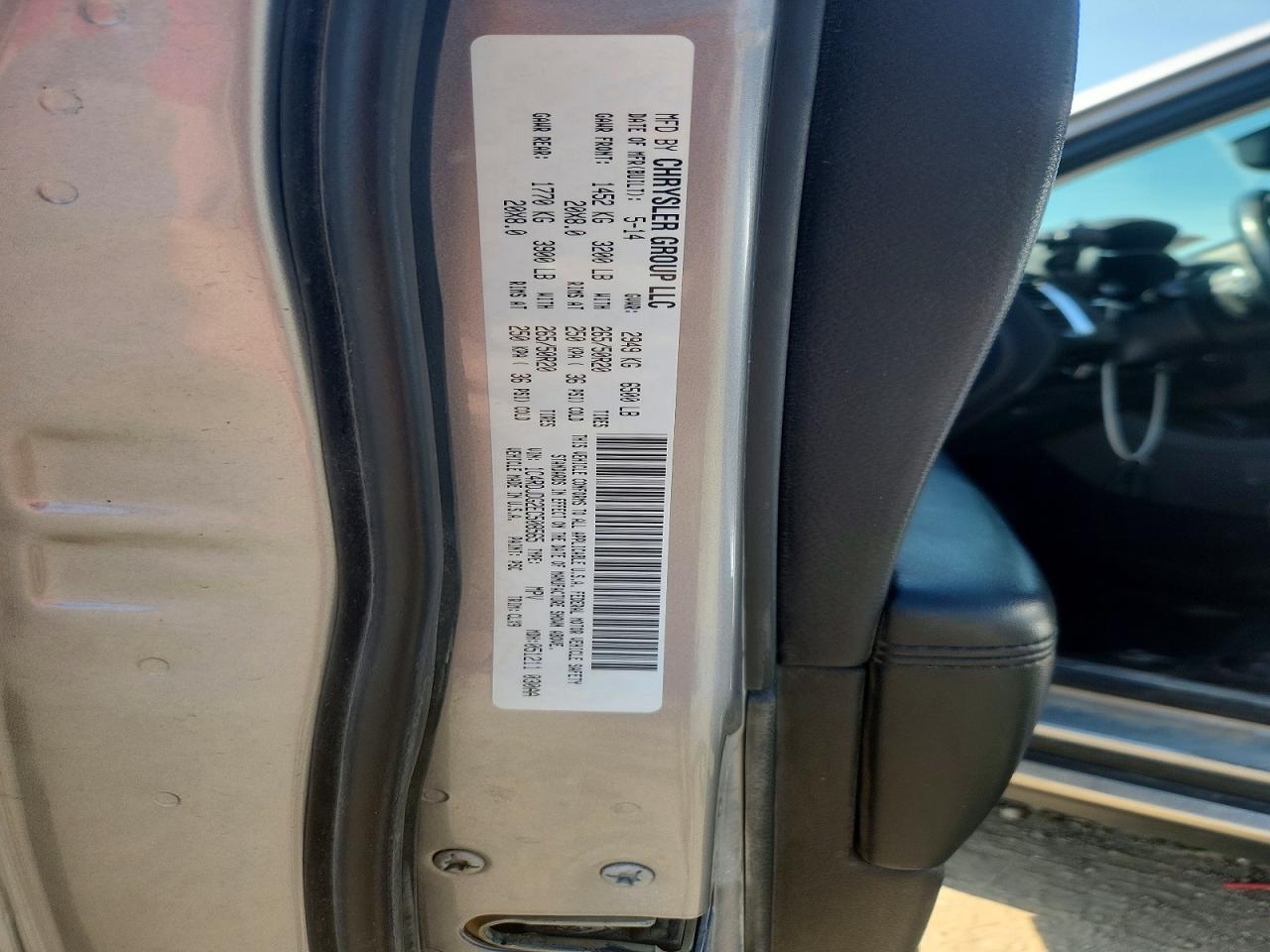 2014 Dodge Durango Limited Silver vin: 1C4RDJDG2EC508565