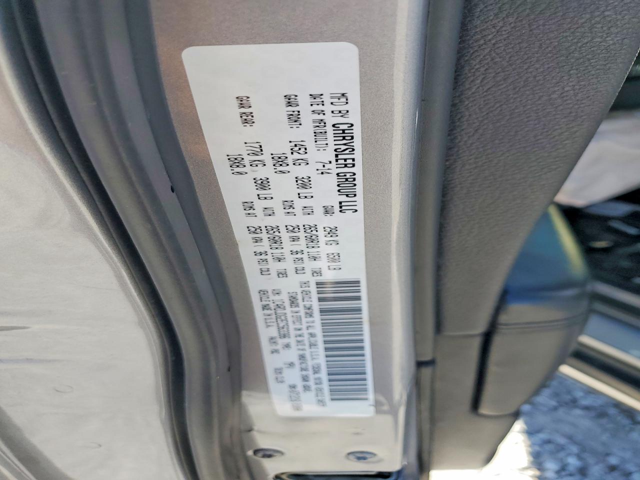 2014 Dodge Durango Silver vin: 1C4RDJDG2EC563386