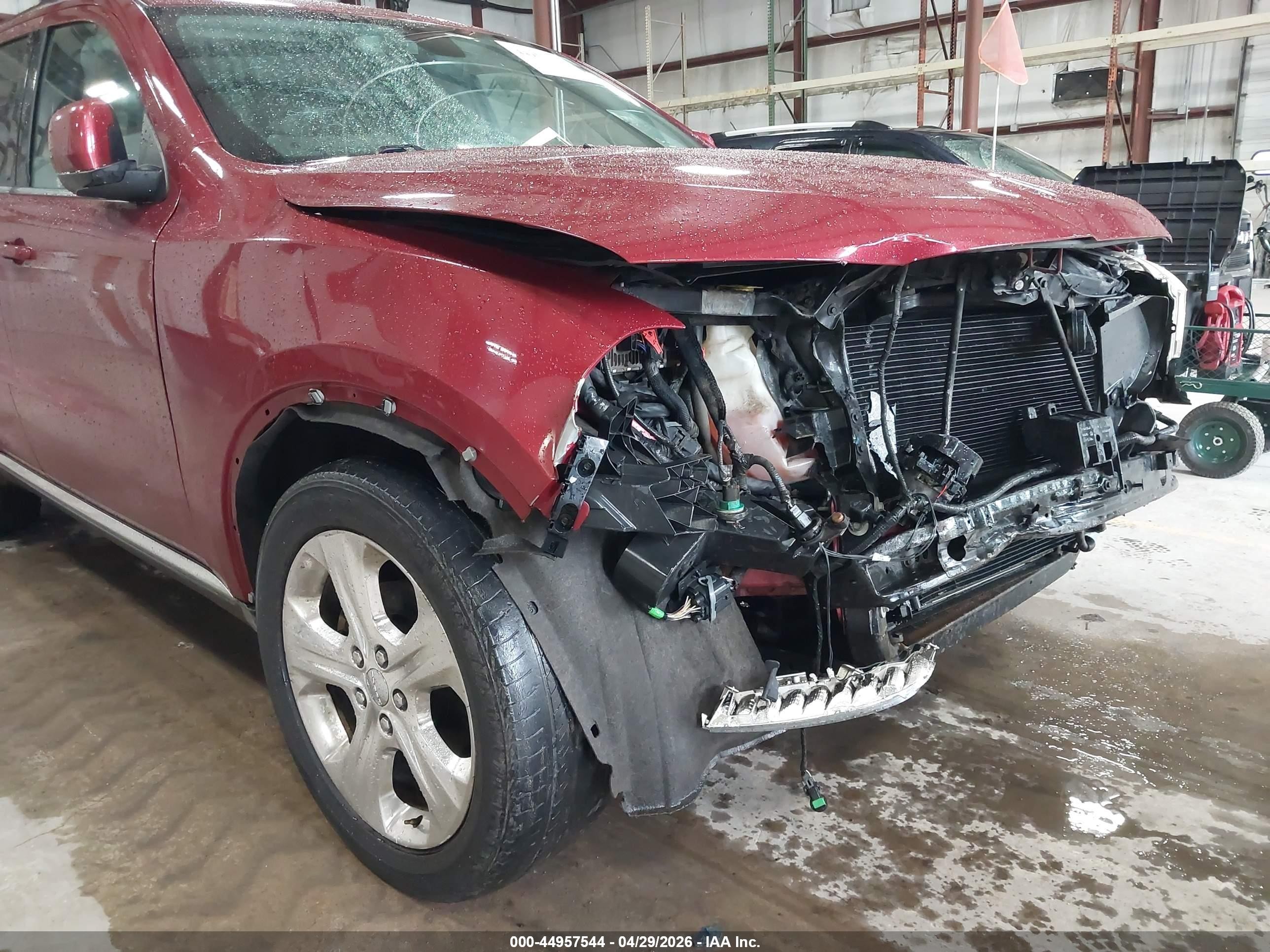 2014 Dodge Durango Limited Burgundy vin: 1C4RDJDG2EC592807