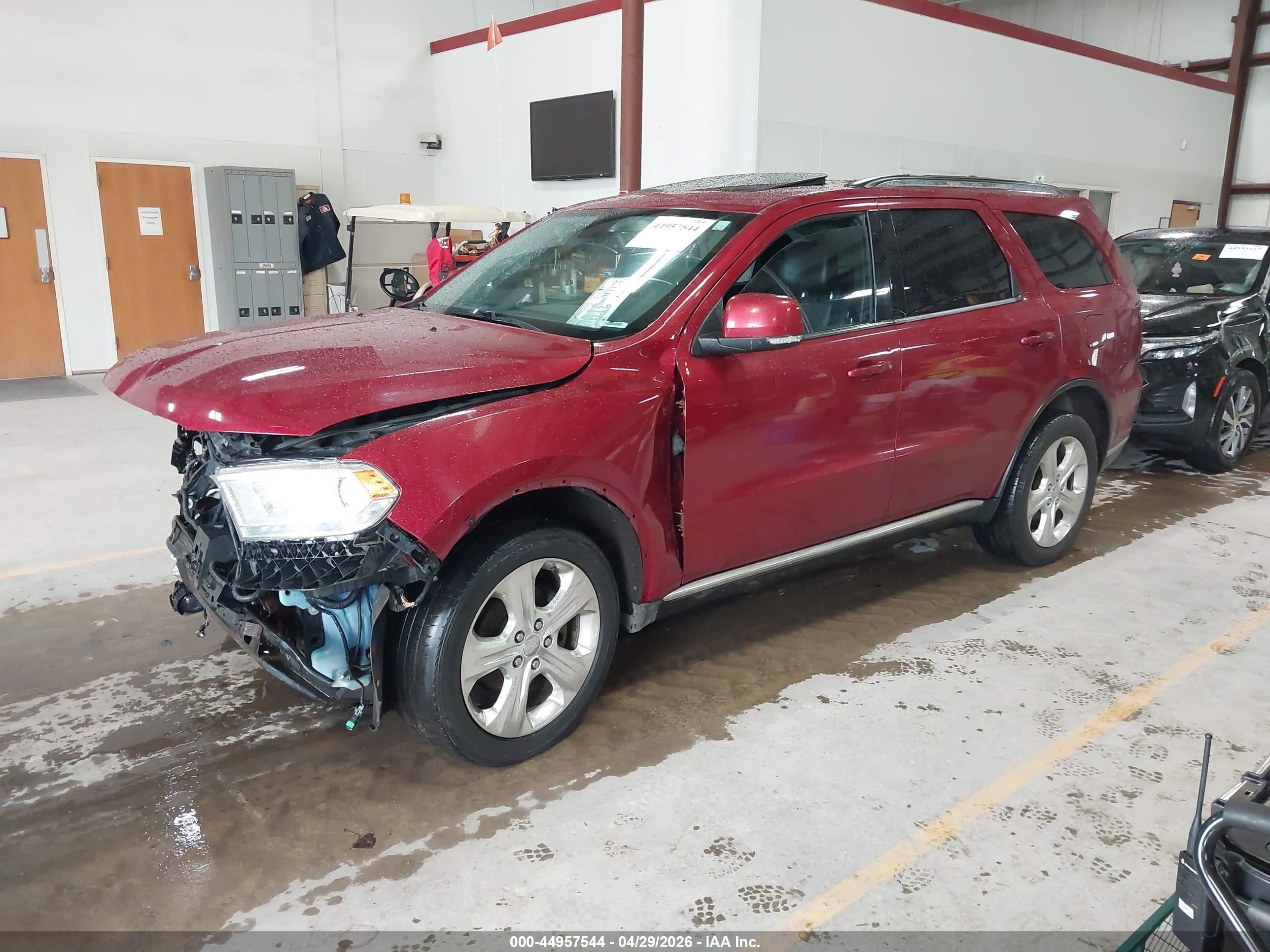 2014 Dodge Durango Limited Burgundy vin: 1C4RDJDG2EC592807