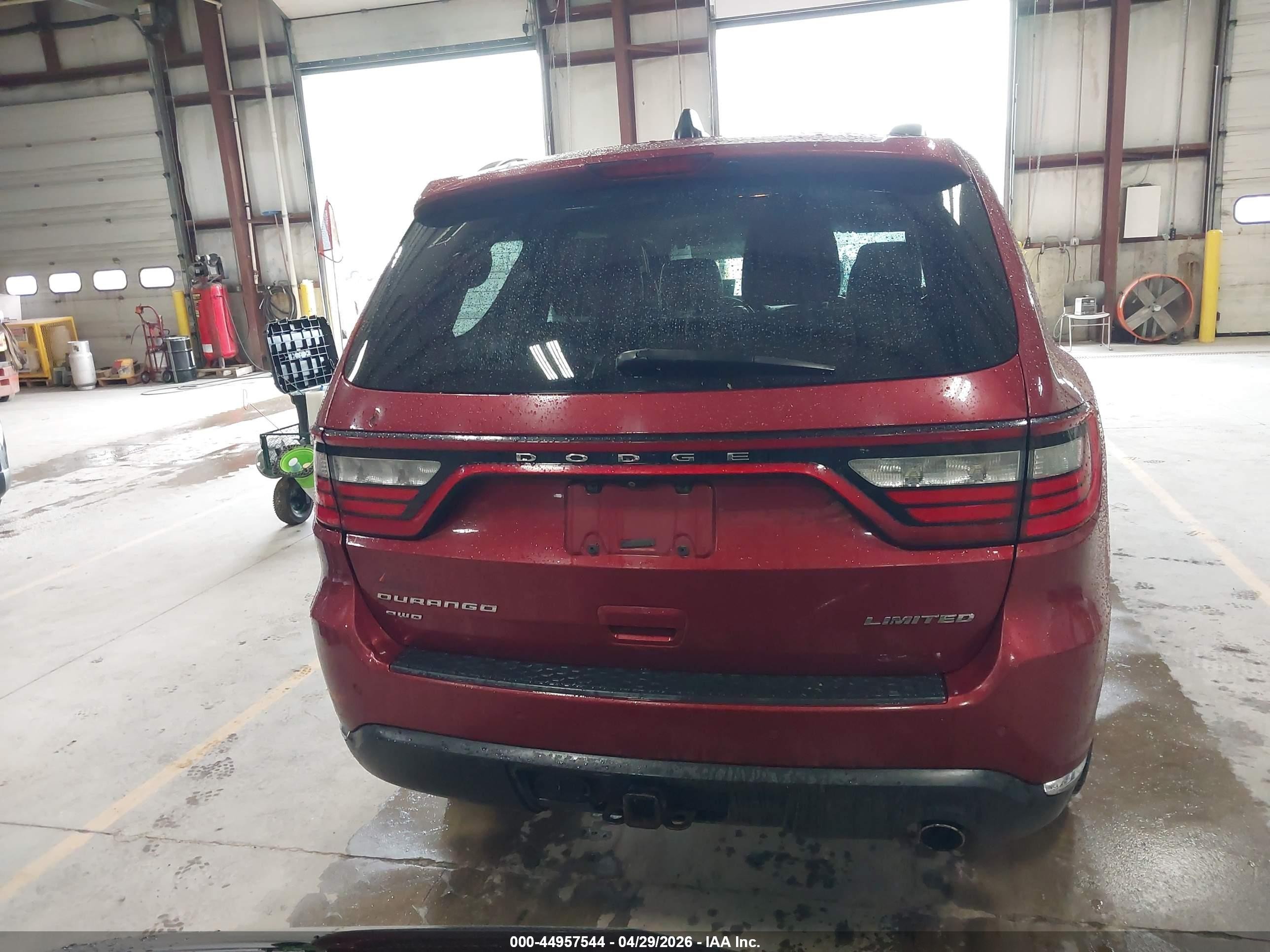 2014 Dodge Durango Limited Burgundy vin: 1C4RDJDG2EC592807
