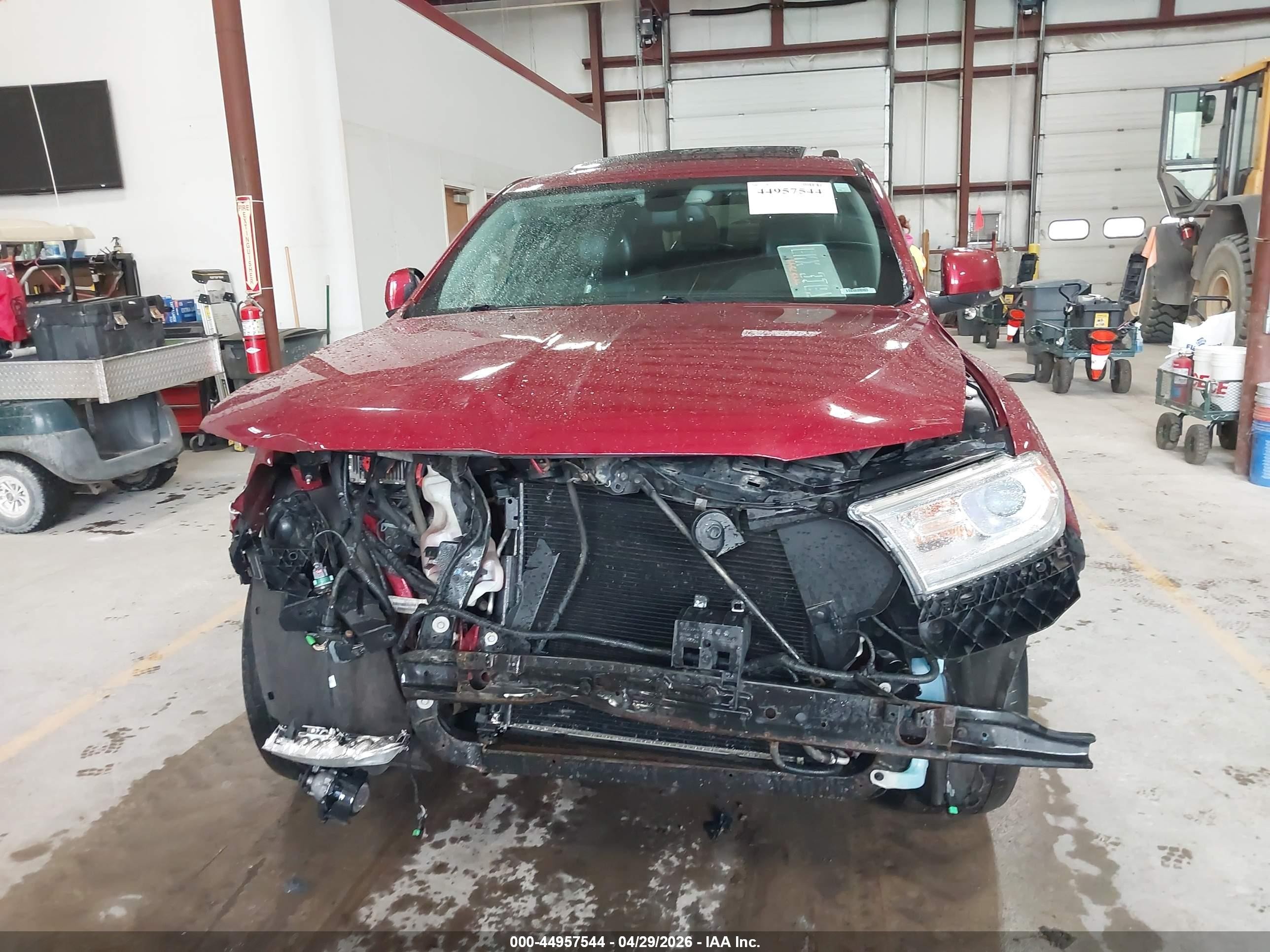 2014 Dodge Durango Limited Burgundy vin: 1C4RDJDG2EC592807