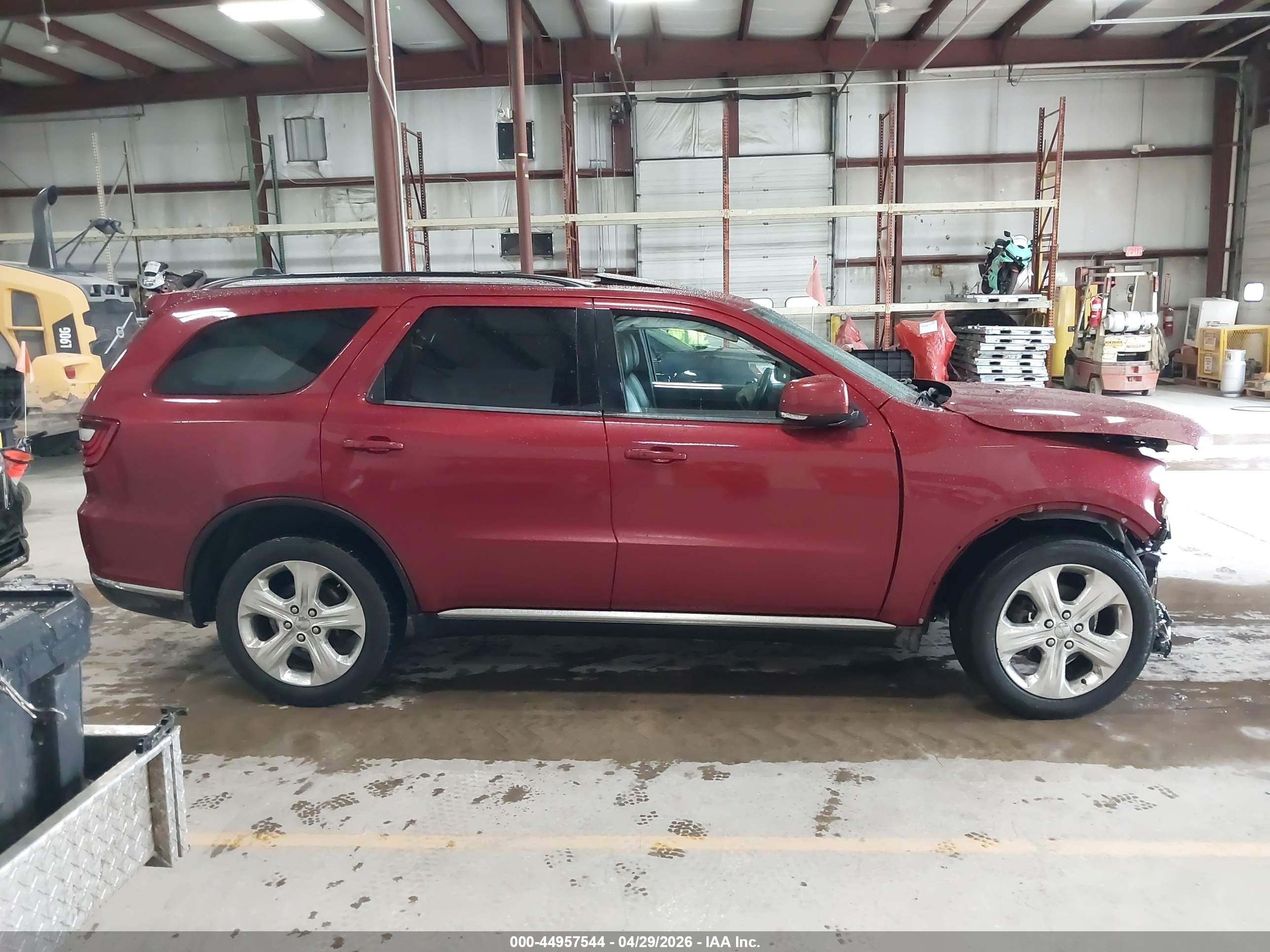 2014 Dodge Durango Limited Burgundy vin: 1C4RDJDG2EC592807