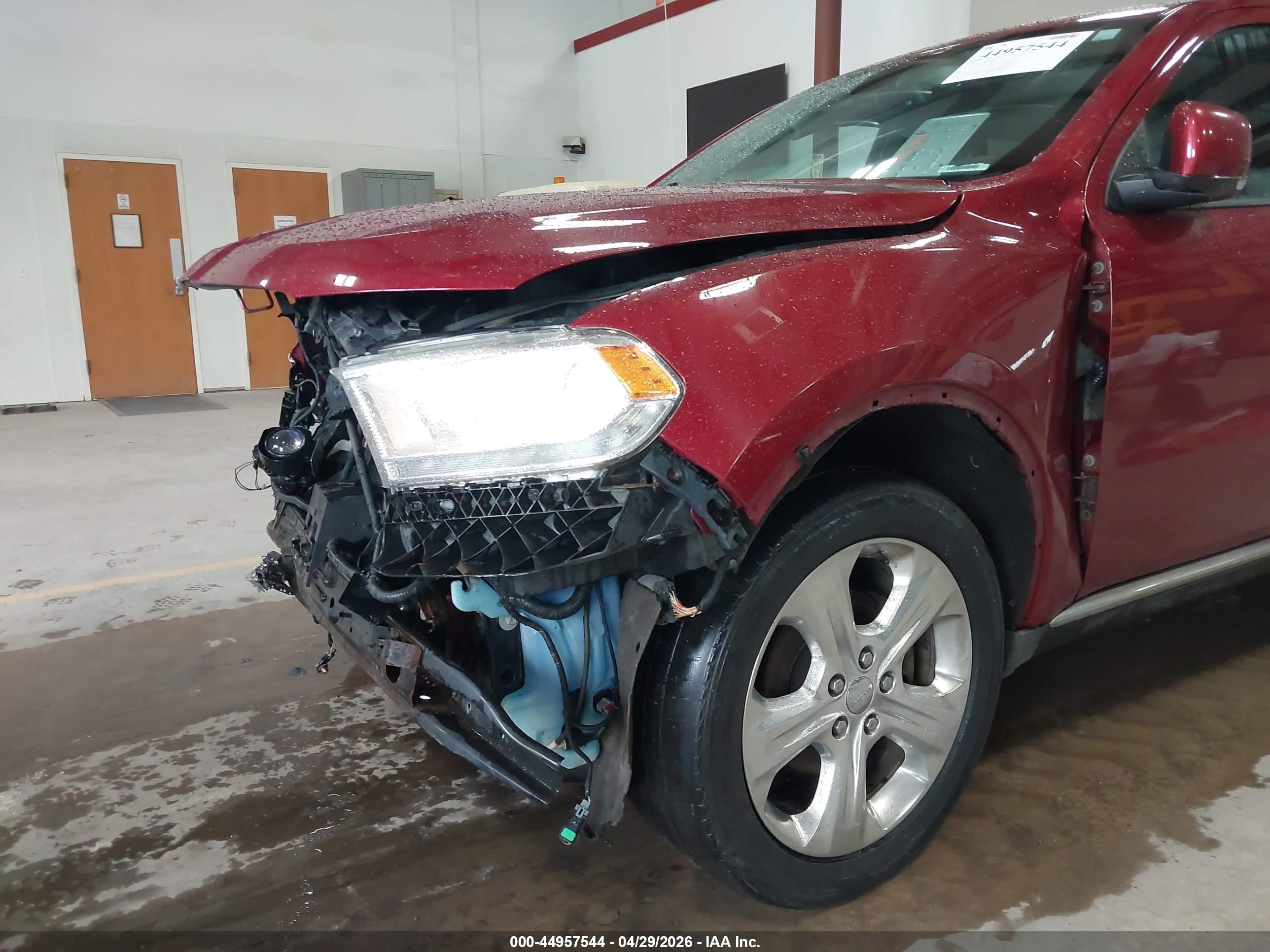 2014 Dodge Durango Limited Burgundy vin: 1C4RDJDG2EC592807