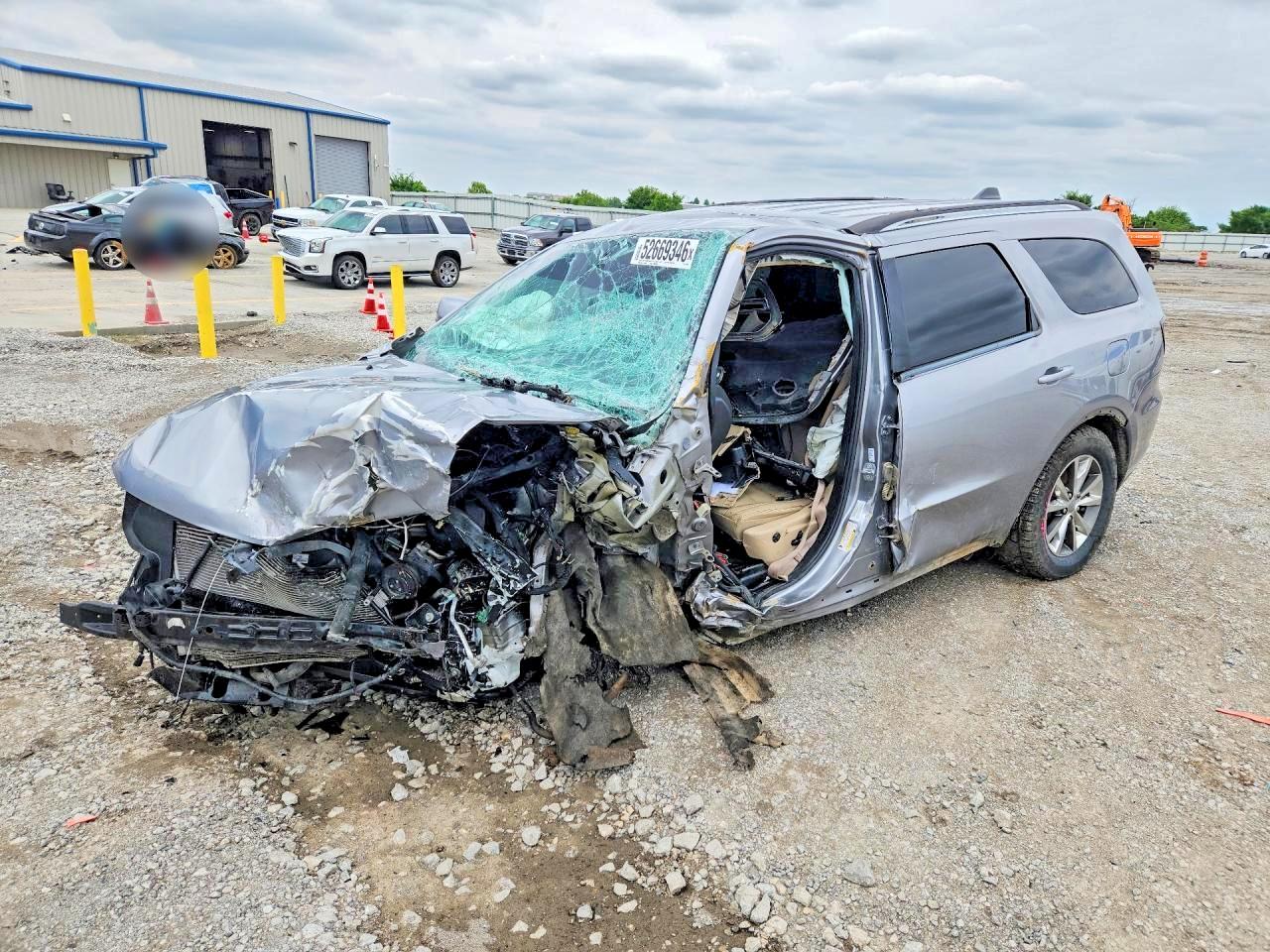 2014 Dodge Durango Limited Серебряный vin: 1C4RDJDG2EC596078