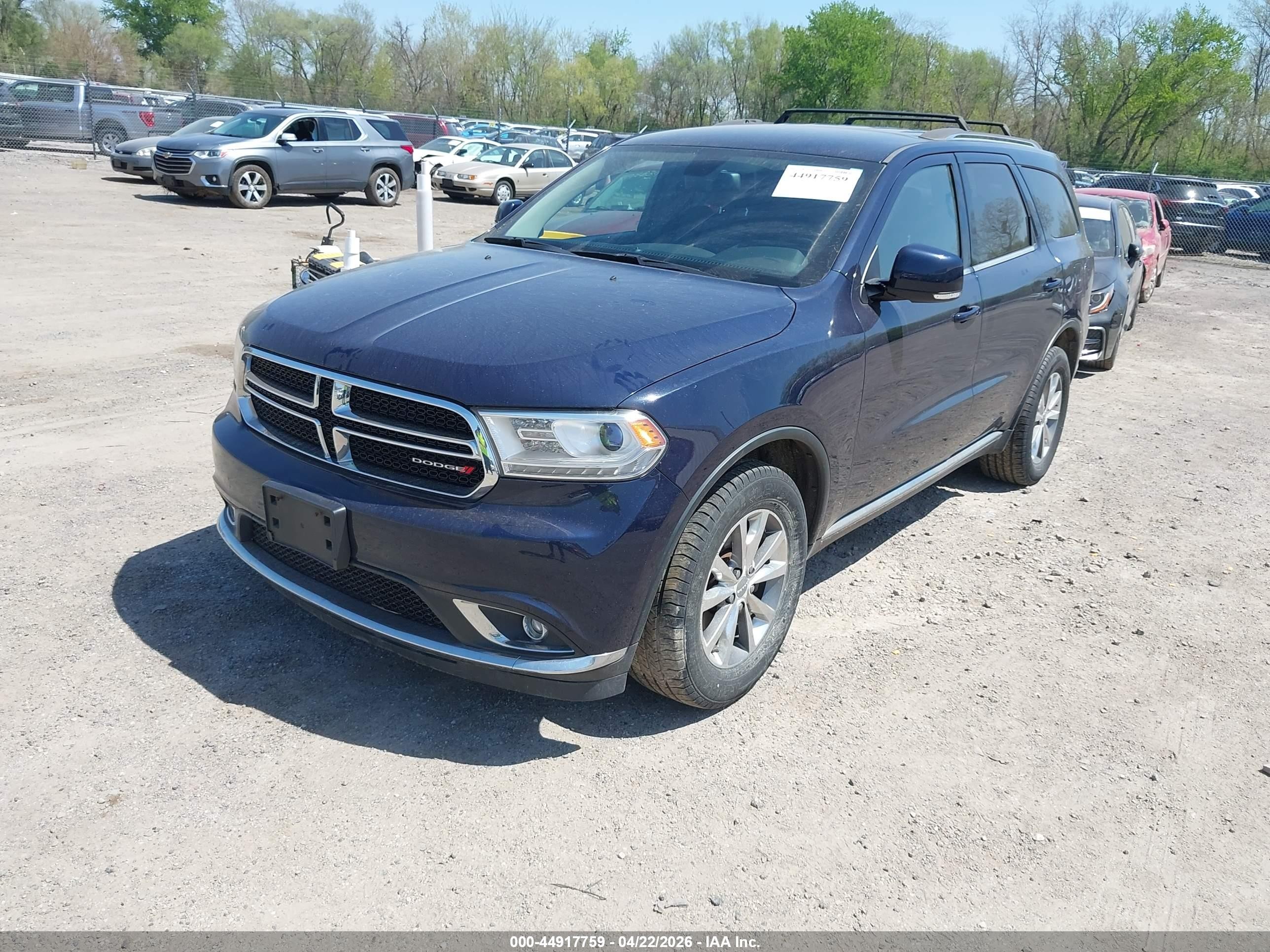 2014 Dodge Durango Limited Серый vin: 1C4RDJDG2EC976487