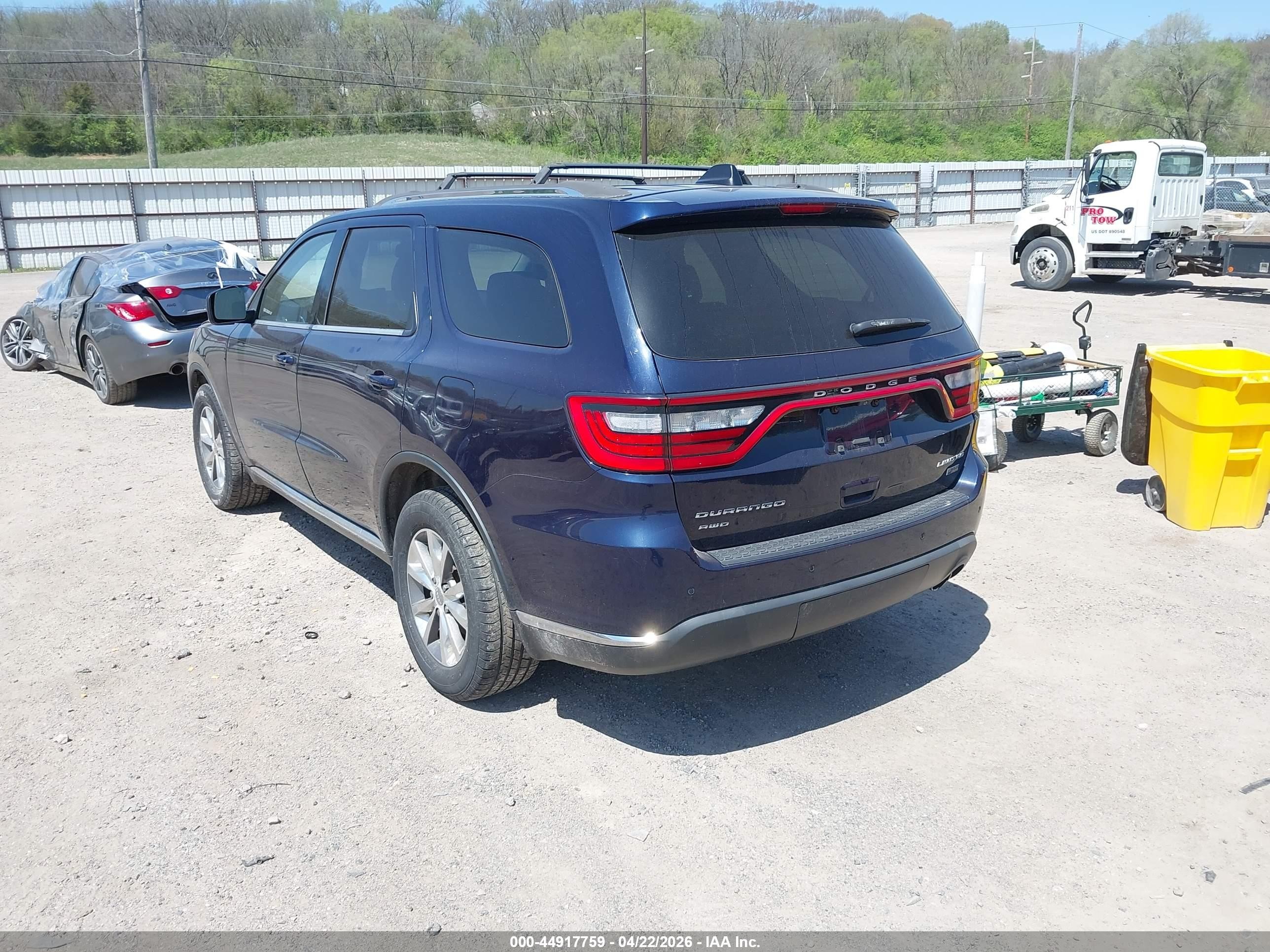 2014 Dodge Durango Limited Серый vin: 1C4RDJDG2EC976487