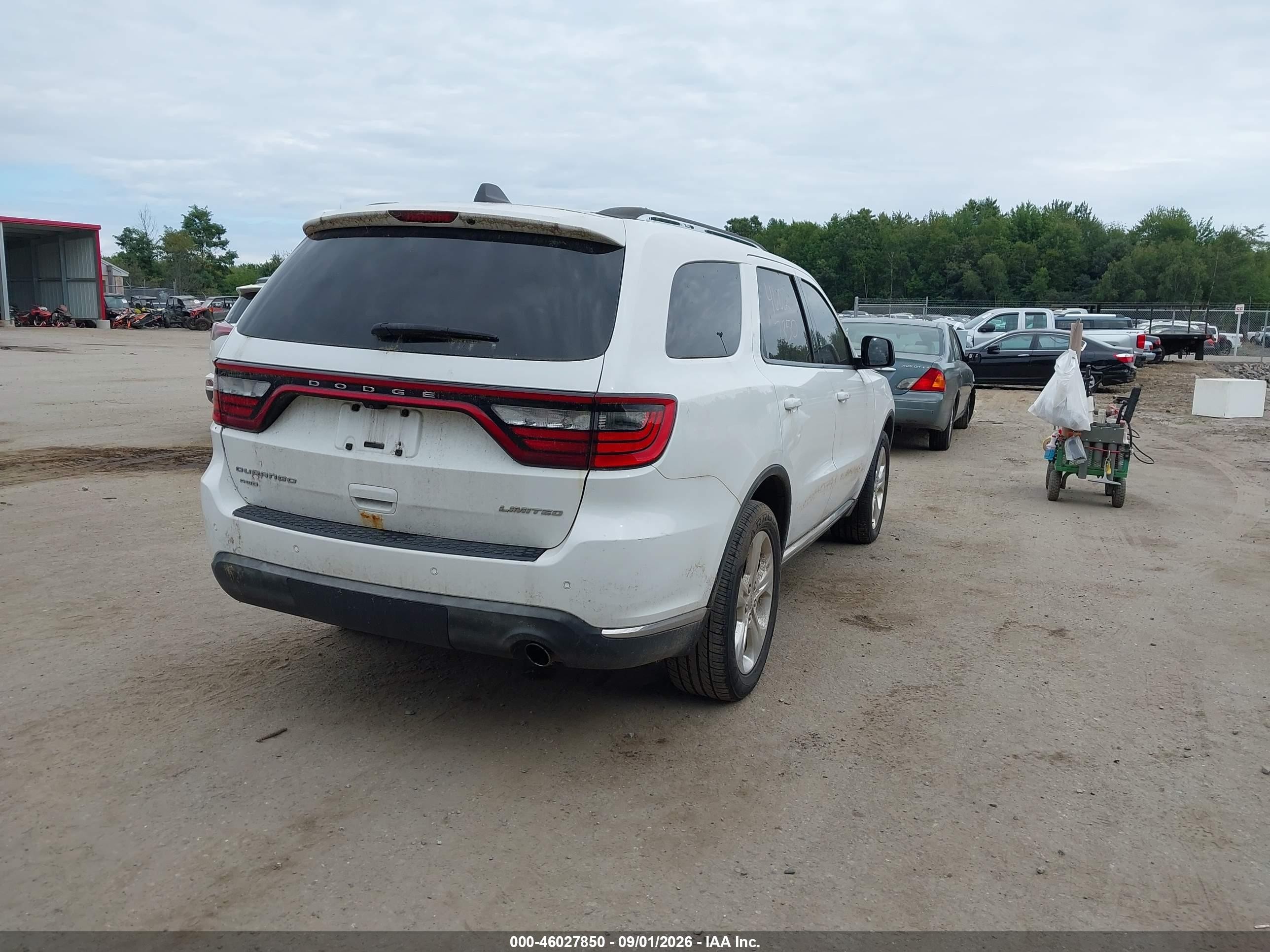 2014 Dodge Durango Limited White vin: 1C4RDJDG2EC978028