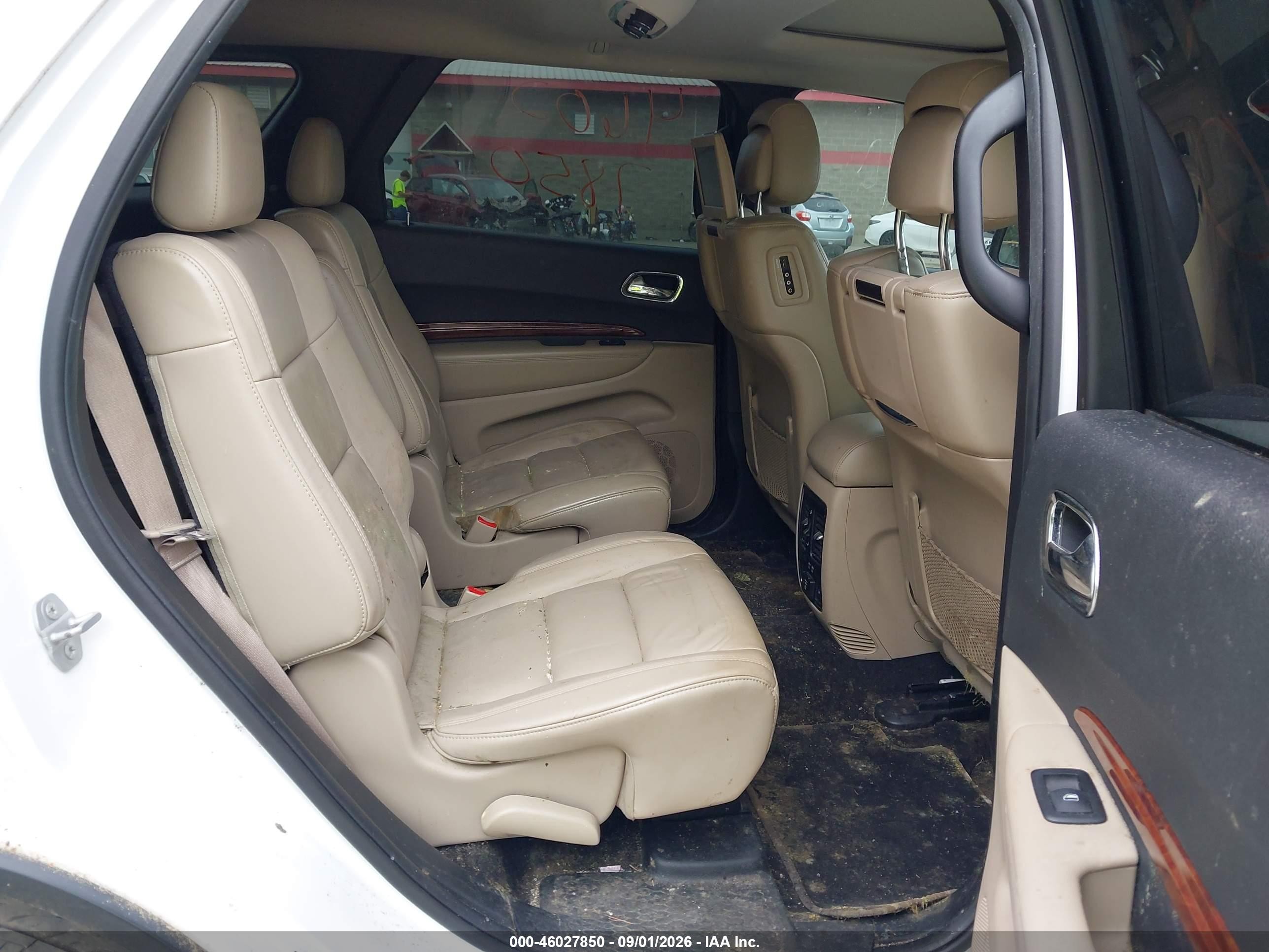 2014 Dodge Durango Limited White vin: 1C4RDJDG2EC978028