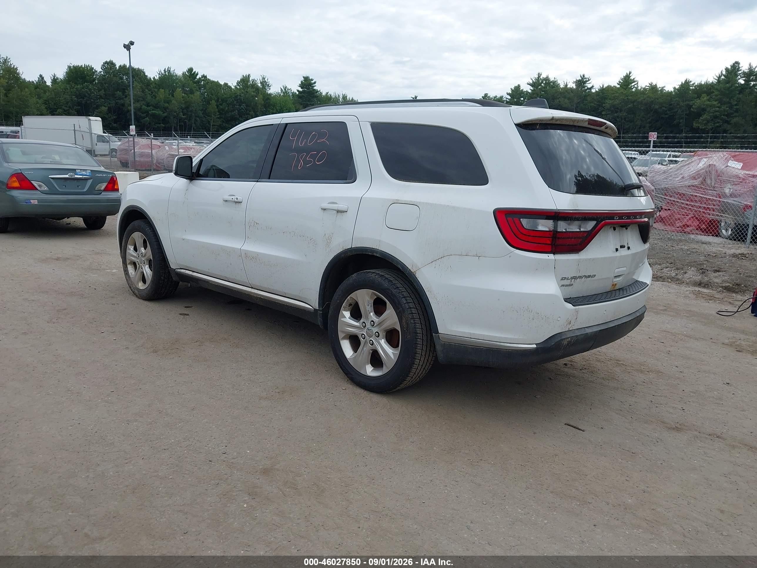 2014 Dodge Durango Limited White vin: 1C4RDJDG2EC978028