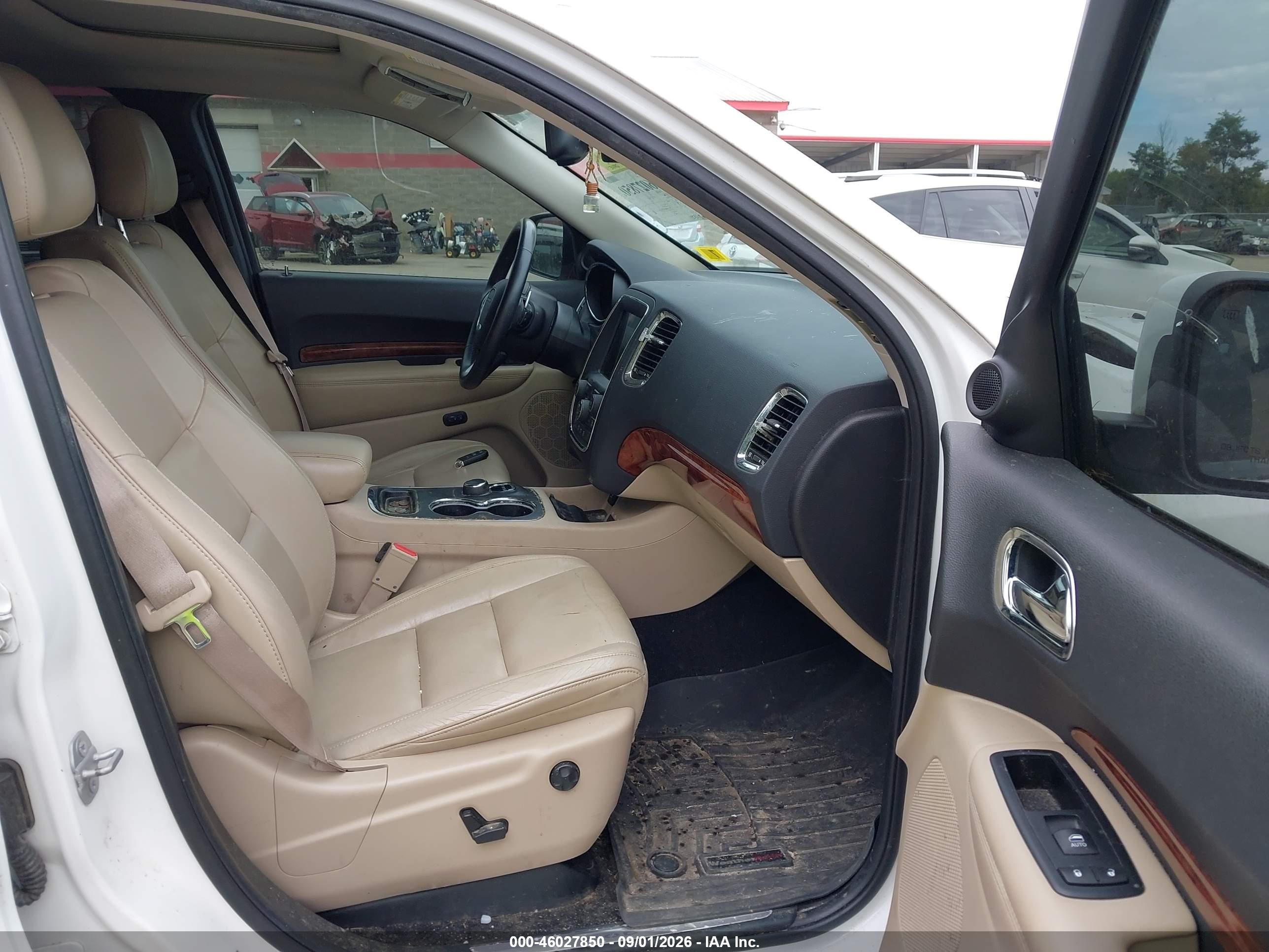2014 Dodge Durango Limited White vin: 1C4RDJDG2EC978028