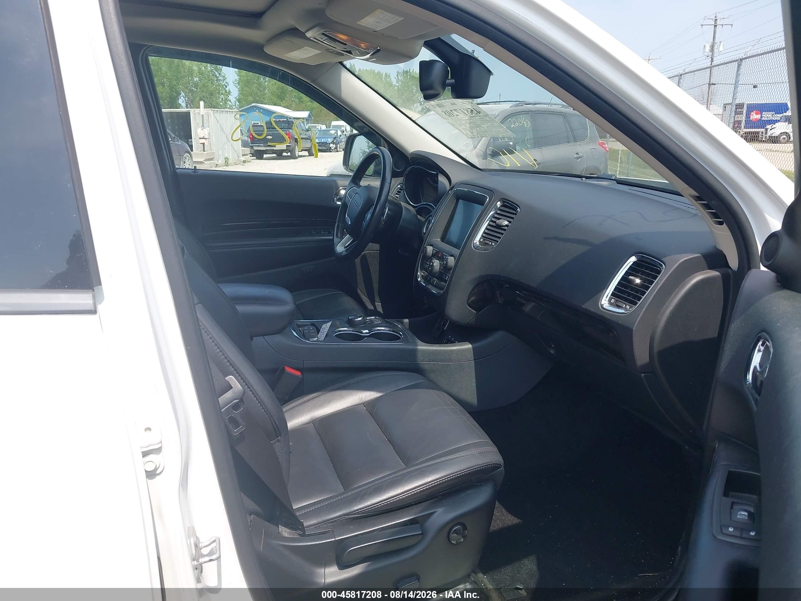 2014 Dodge Durango Limited Белый vin: 1C4RDJDG2EC979390