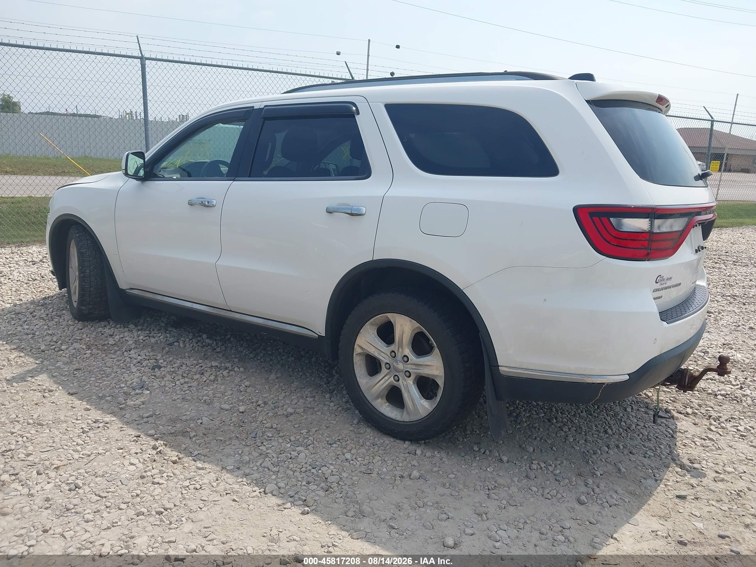 2014 Dodge Durango Limited Белый vin: 1C4RDJDG2EC979390
