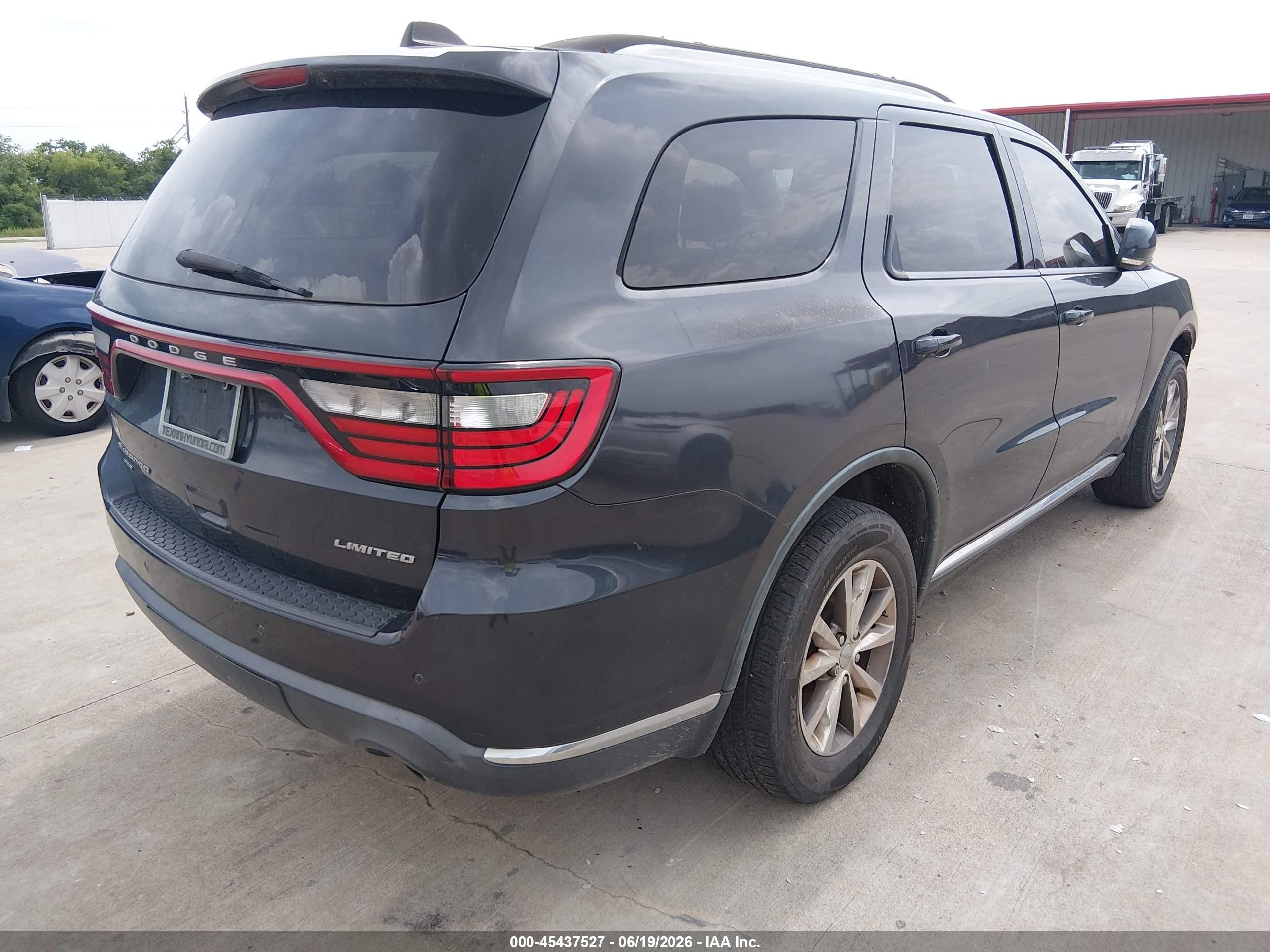 2015 Dodge Durango Limited Gray vin: 1C4RDJDG2FC101444