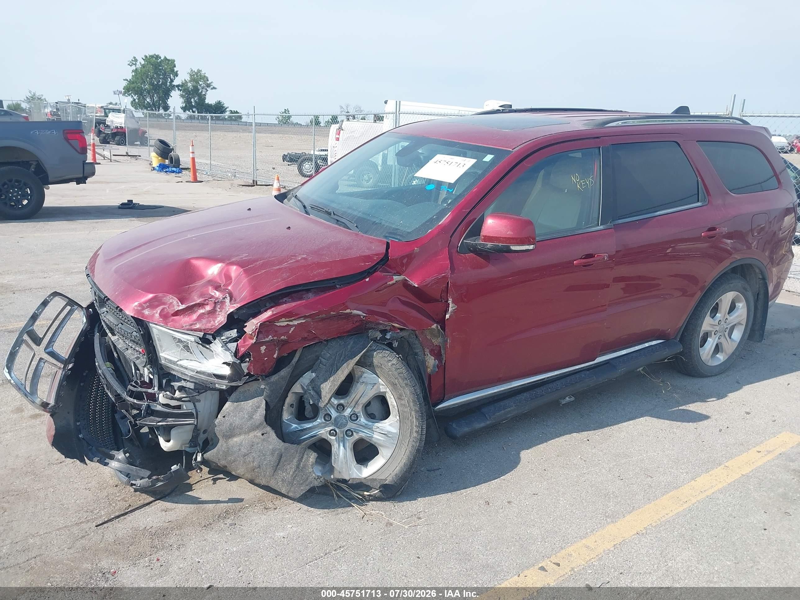2015 Dodge Durango Limited Red vin: 1C4RDJDG2FC121189