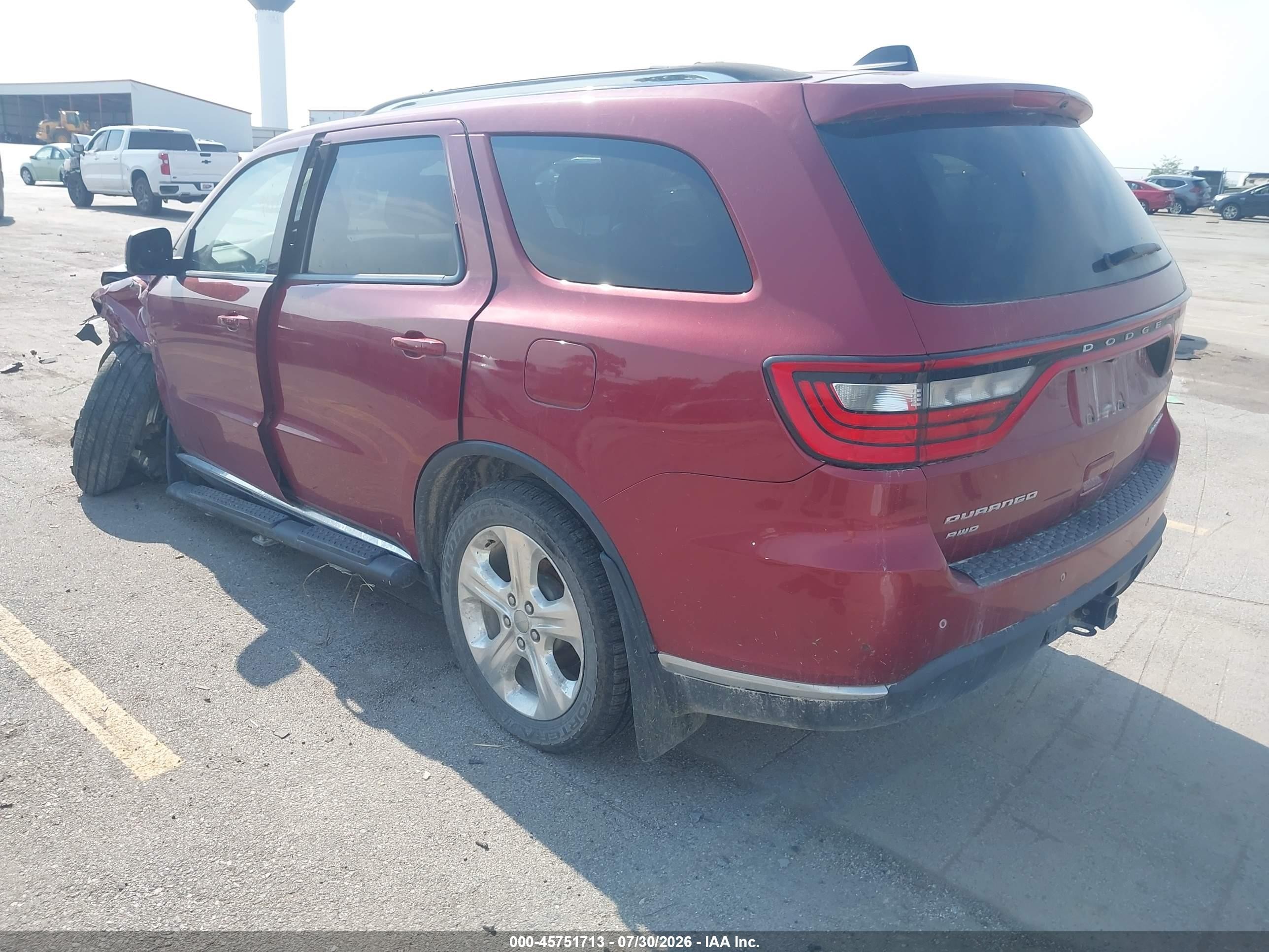 2015 Dodge Durango Limited Red vin: 1C4RDJDG2FC121189