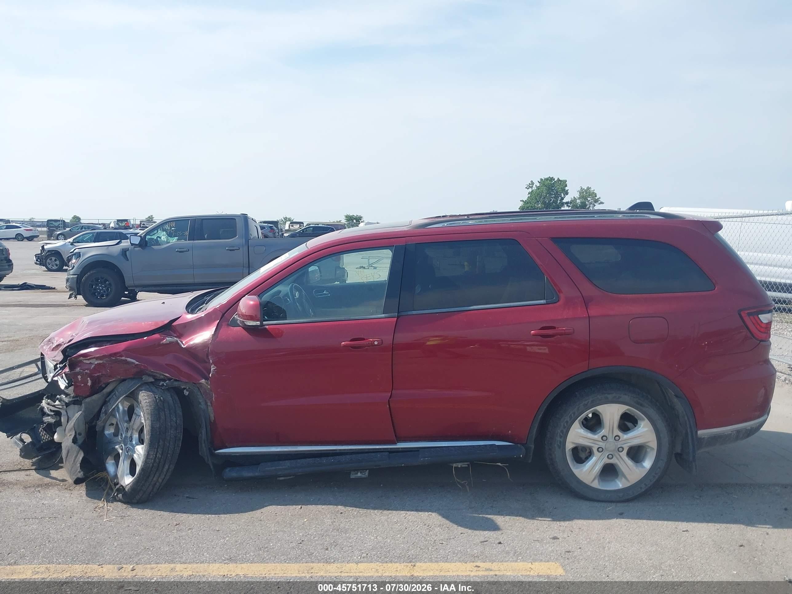 2015 Dodge Durango Limited Red vin: 1C4RDJDG2FC121189