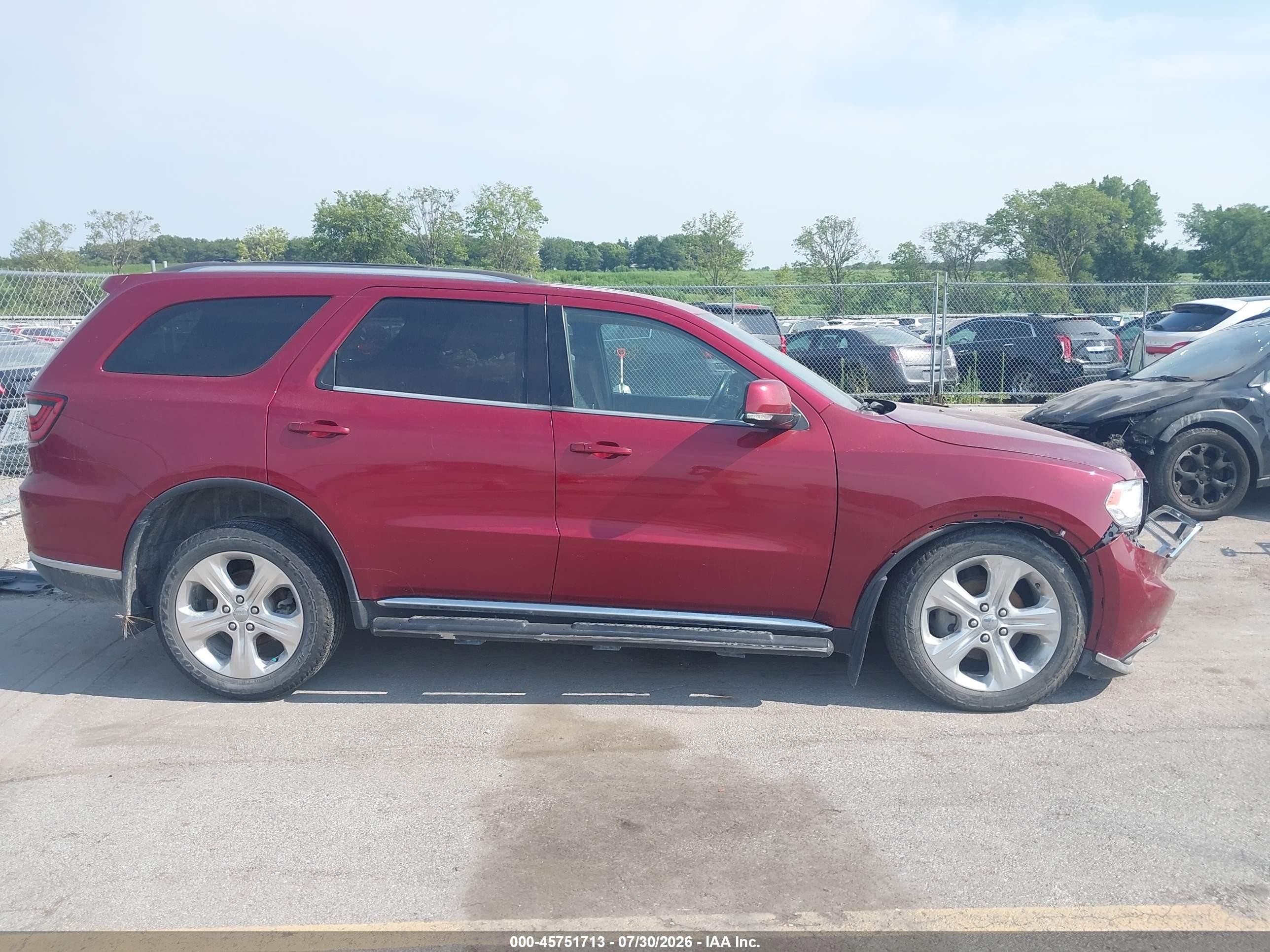 2015 Dodge Durango Limited Red vin: 1C4RDJDG2FC121189