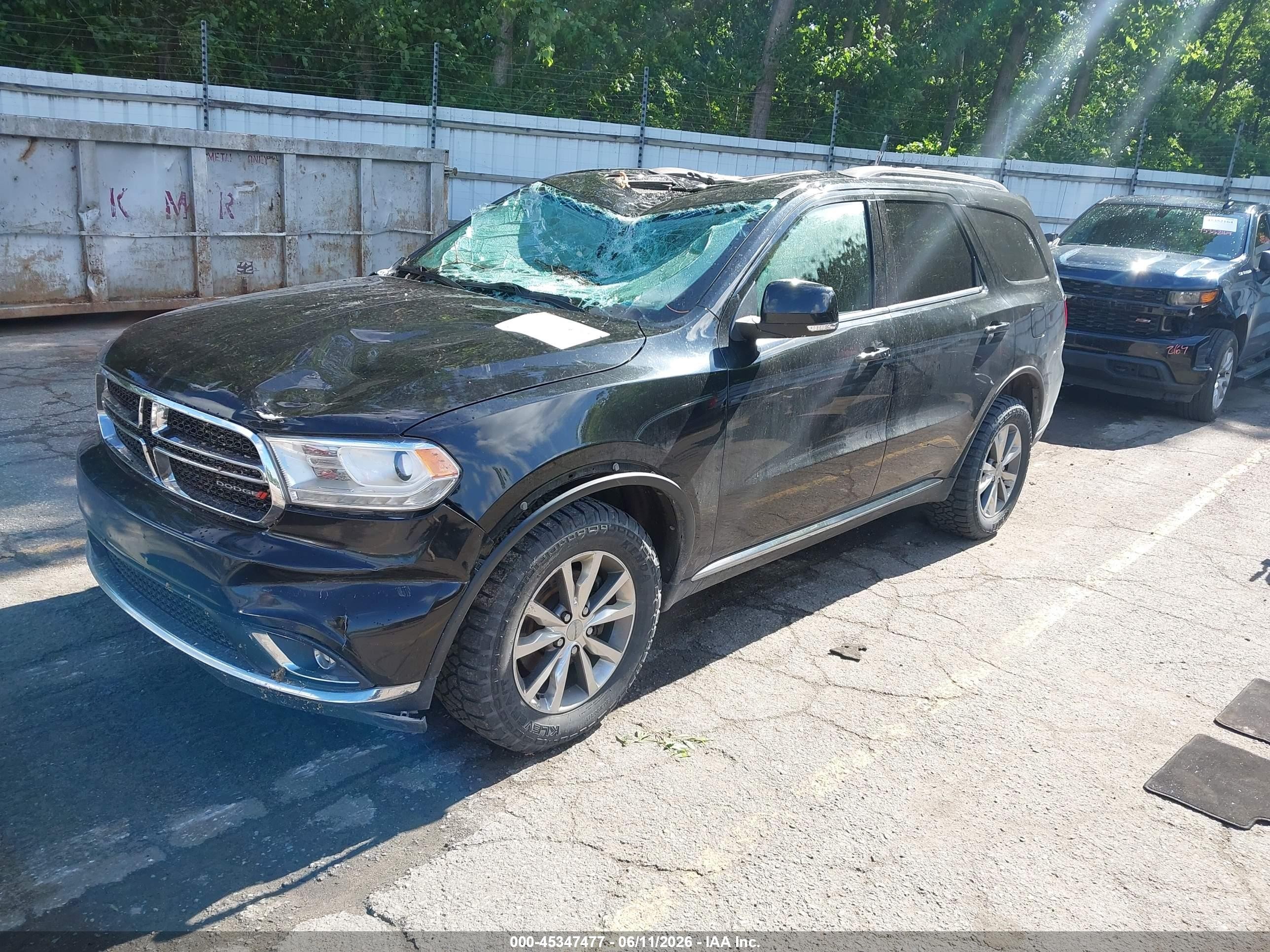 2015 Dodge Durango Limited Black vin: 1C4RDJDG2FC696005