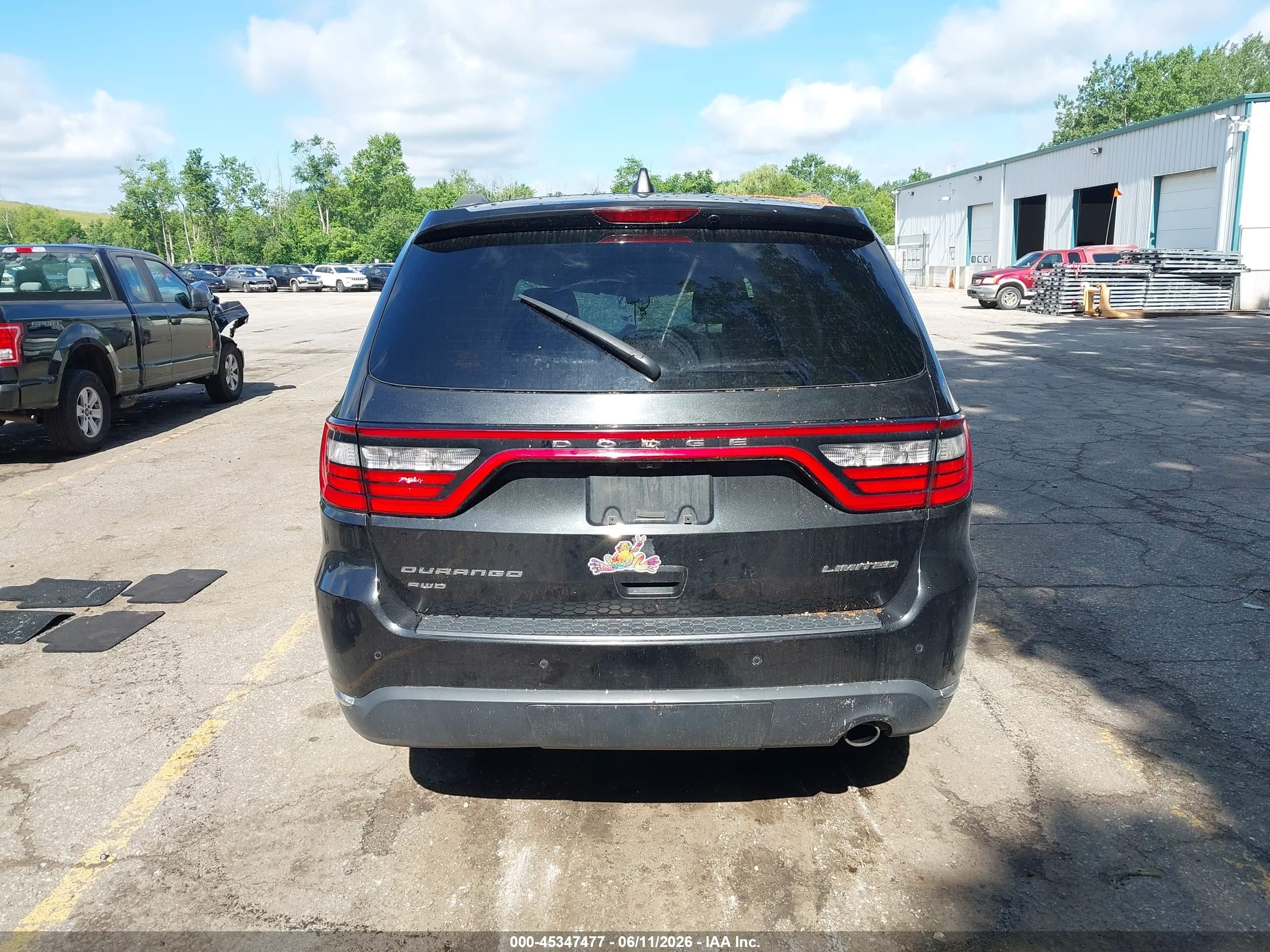2015 Dodge Durango Limited Black vin: 1C4RDJDG2FC696005