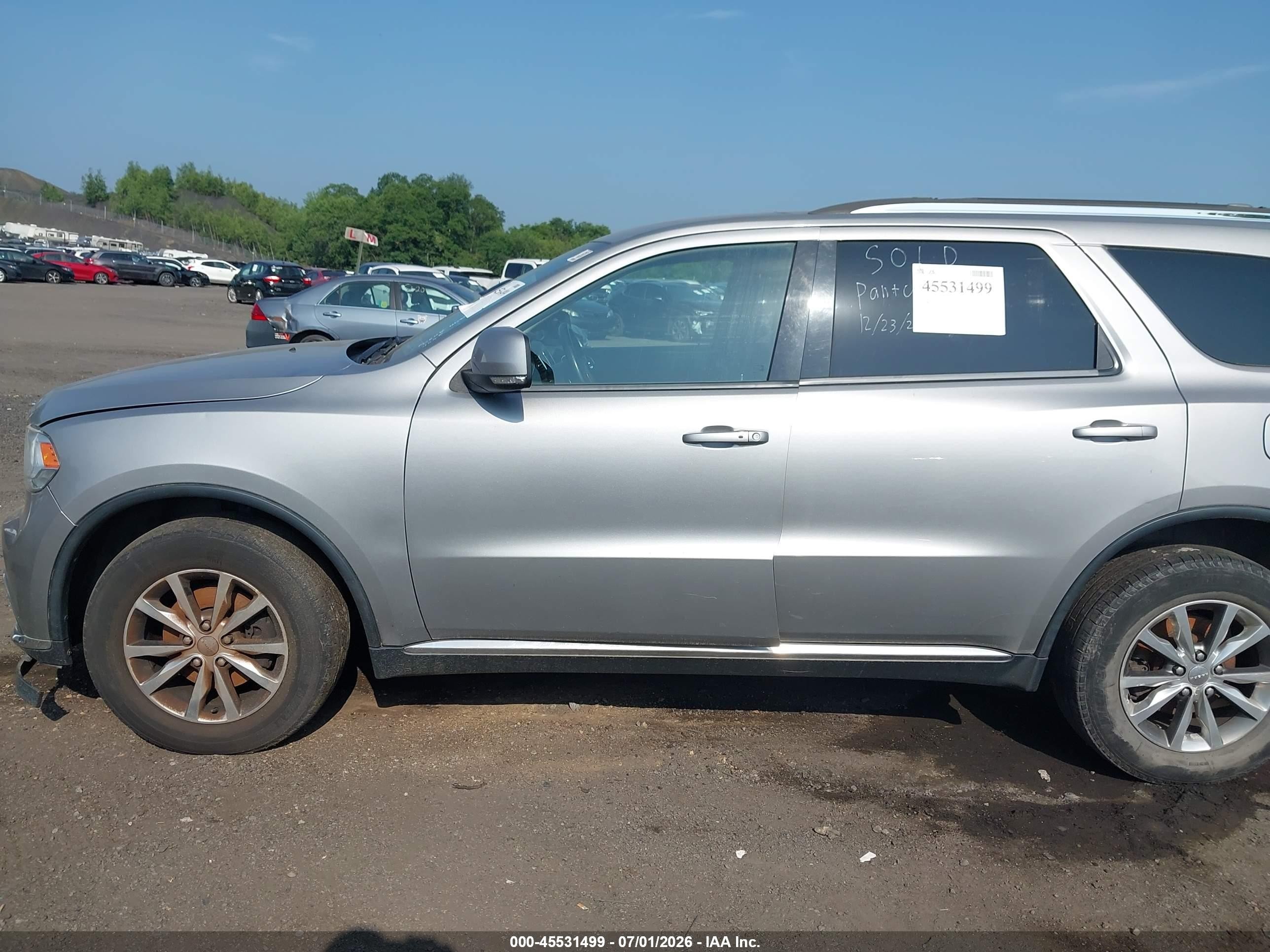 2015 Dodge Durango Limited Silver vin: 1C4RDJDG2FC766215