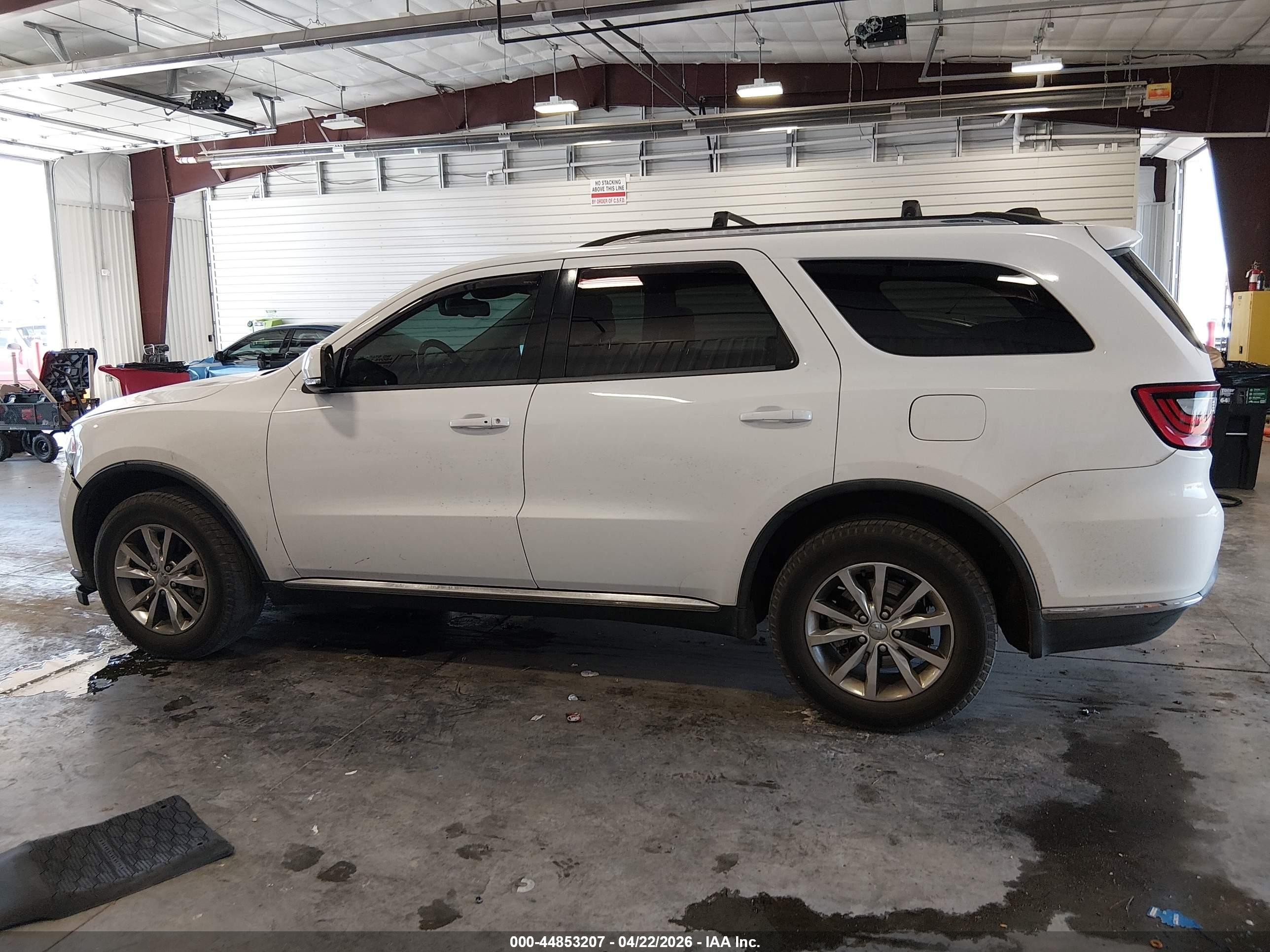 2015 Dodge Durango Limited White vin: 1C4RDJDG2FC795603