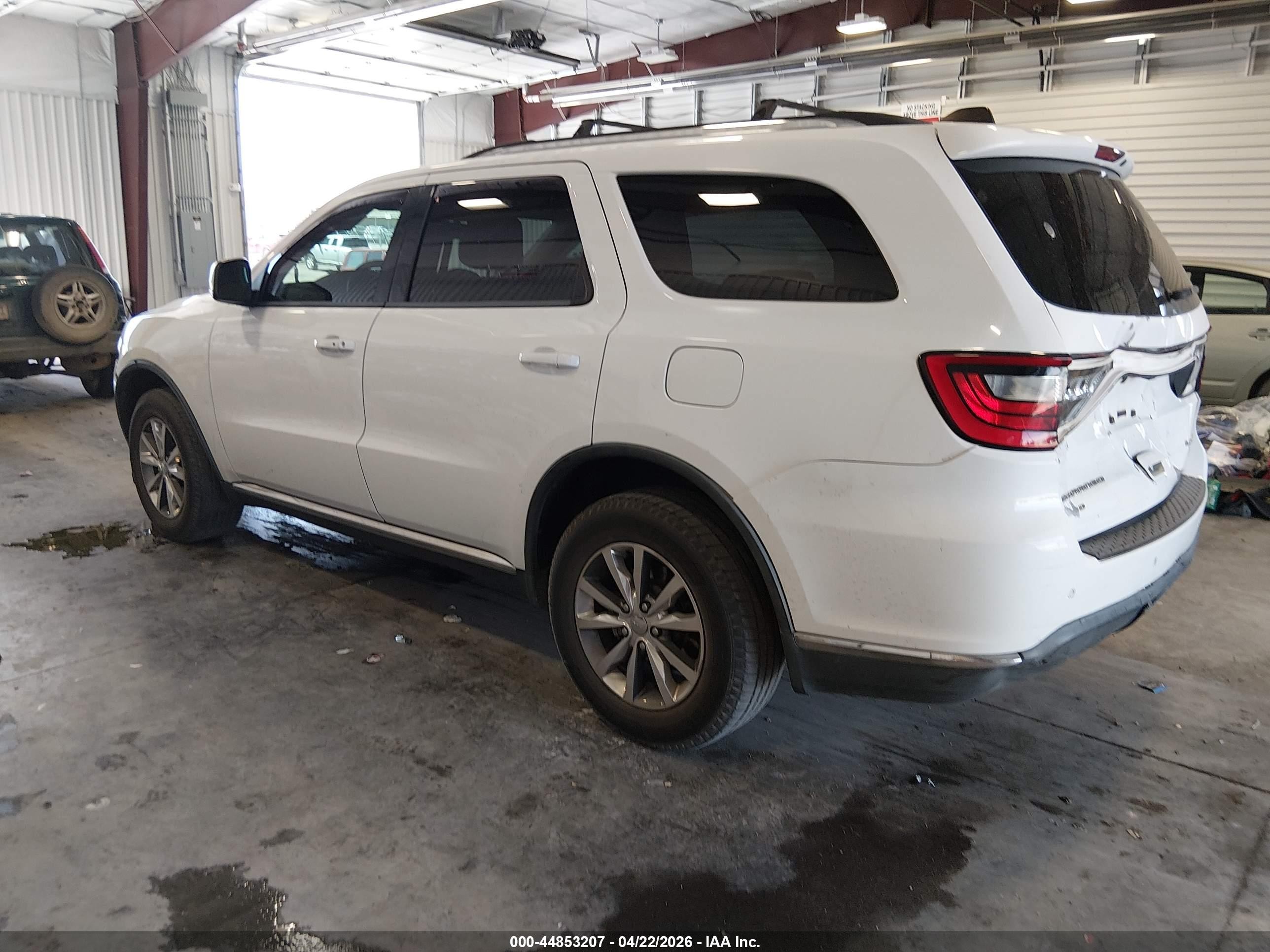 2015 Dodge Durango Limited White vin: 1C4RDJDG2FC795603