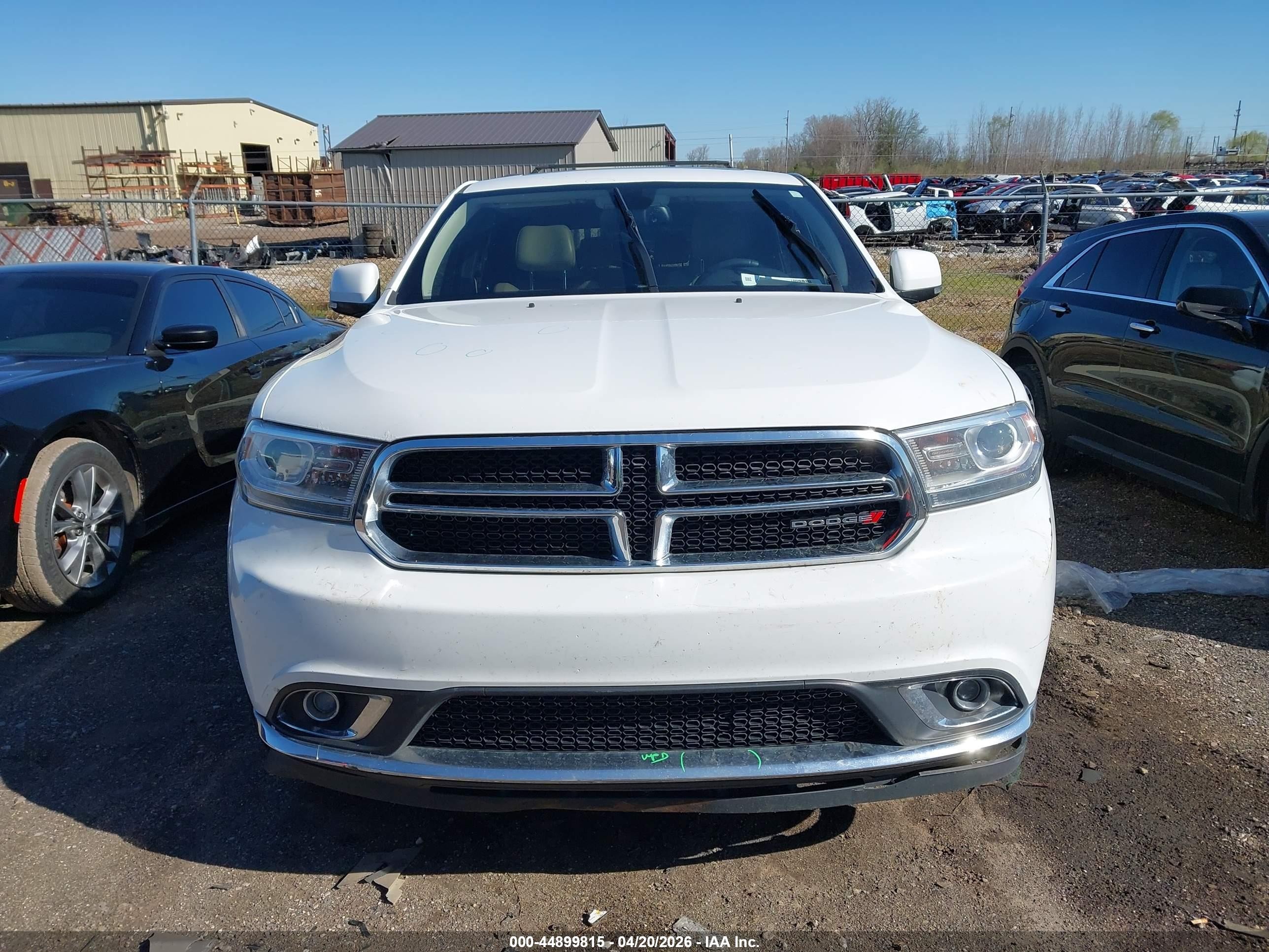 2015 Dodge Durango Limited White vin: 1C4RDJDG2FC811217