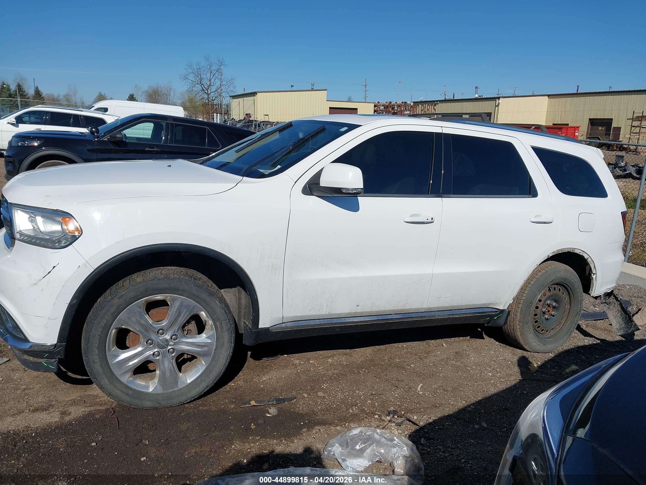2015 Dodge Durango Limited White vin: 1C4RDJDG2FC811217