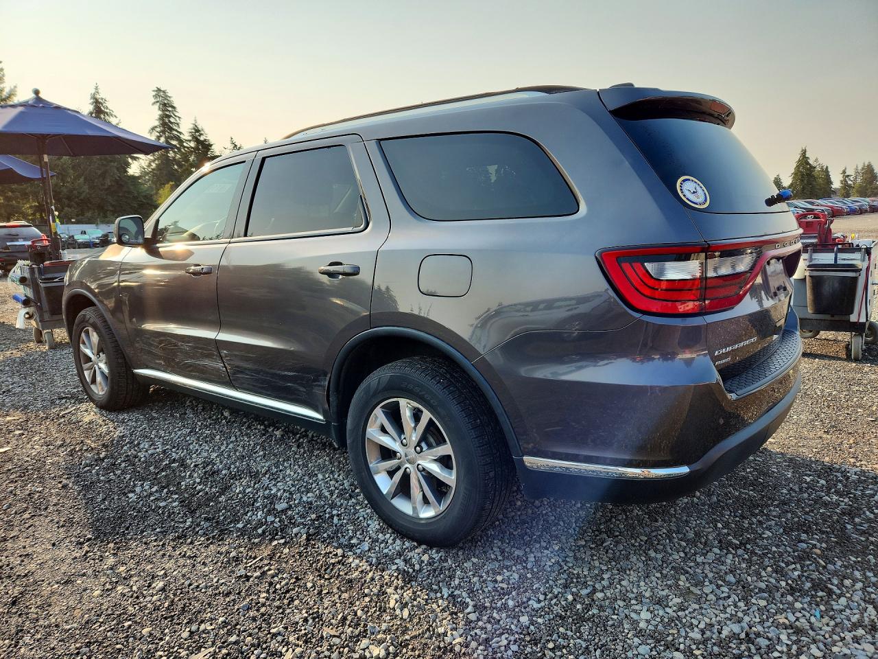 2015 Dodge Durango Limited Gray vin: 1C4RDJDG2FC873877