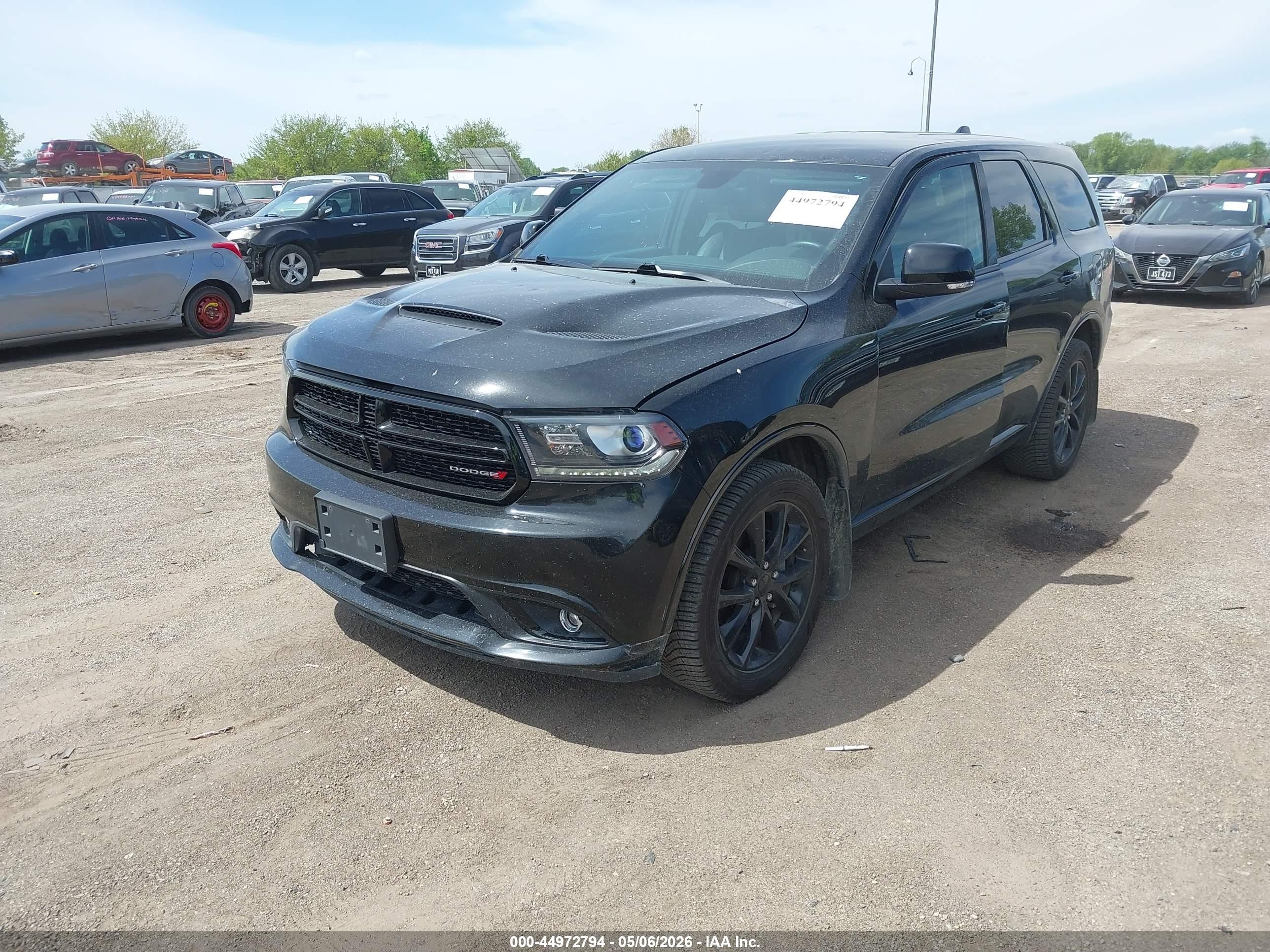 2018 Dodge Durango Gt Awd Черный vin: 1C4RDJDG2JC145467