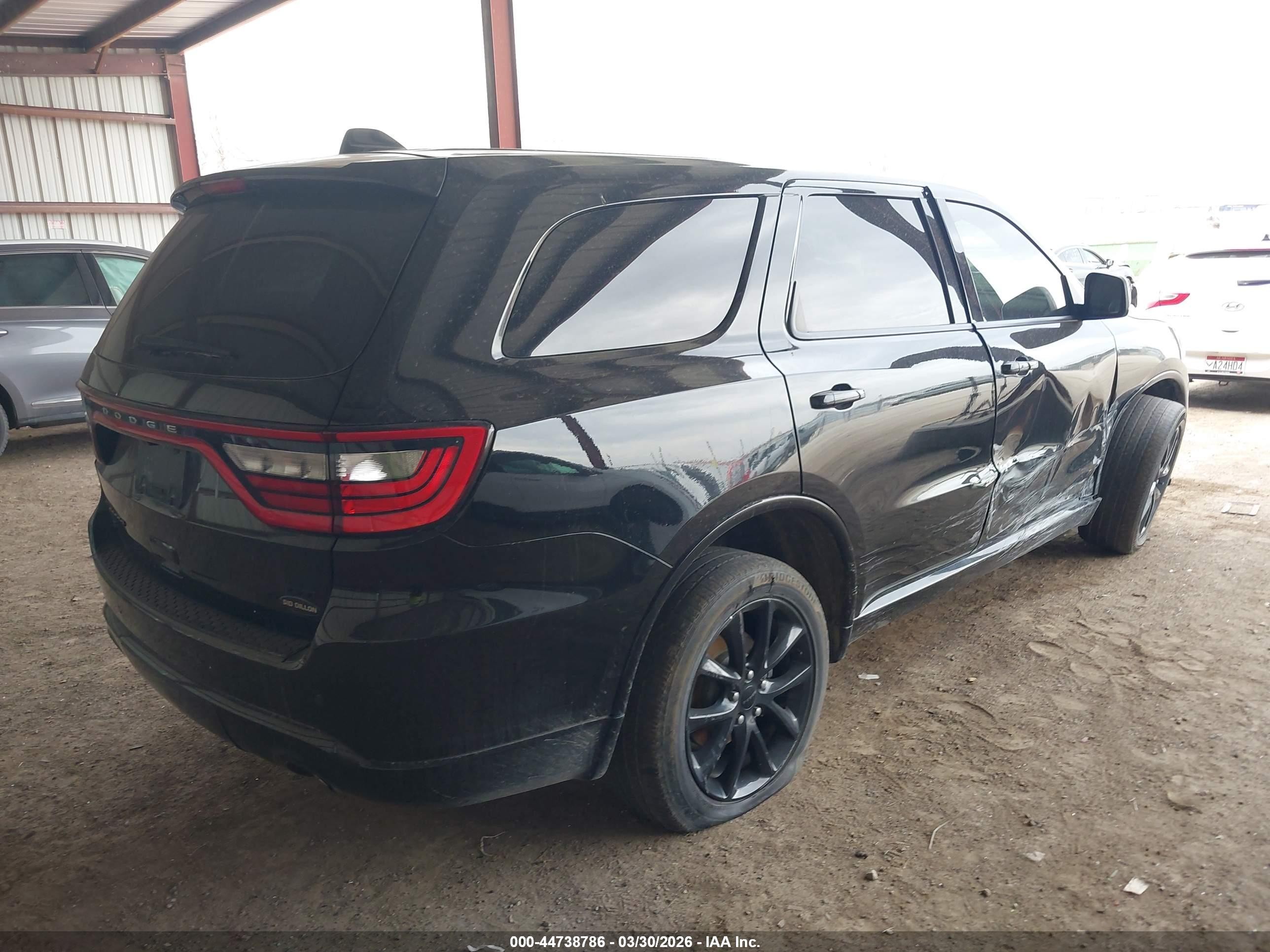 2018 Dodge Durango Gt Awd Black vin: 1C4RDJDG2JC307534