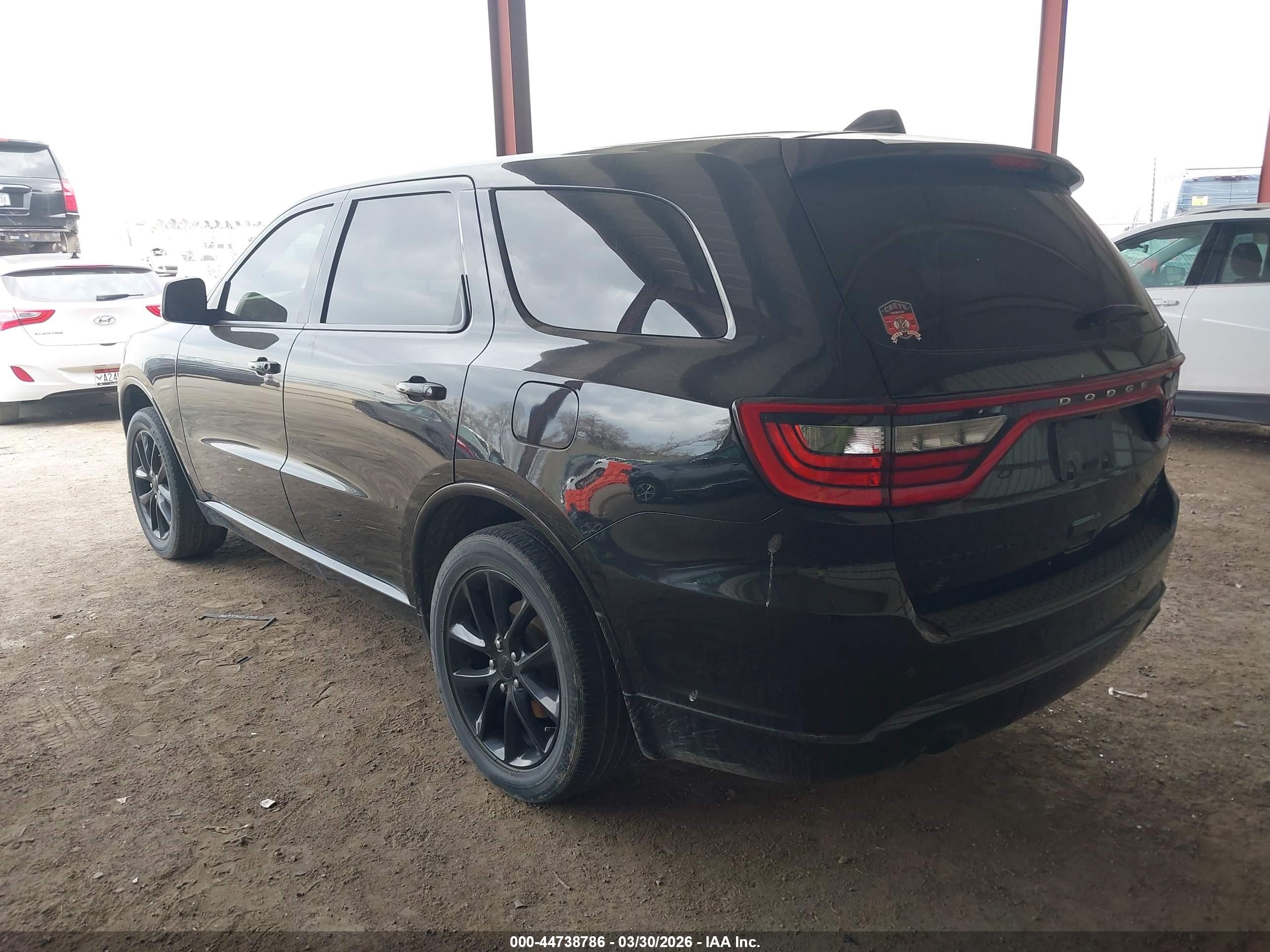 2018 Dodge Durango Gt Awd Black vin: 1C4RDJDG2JC307534