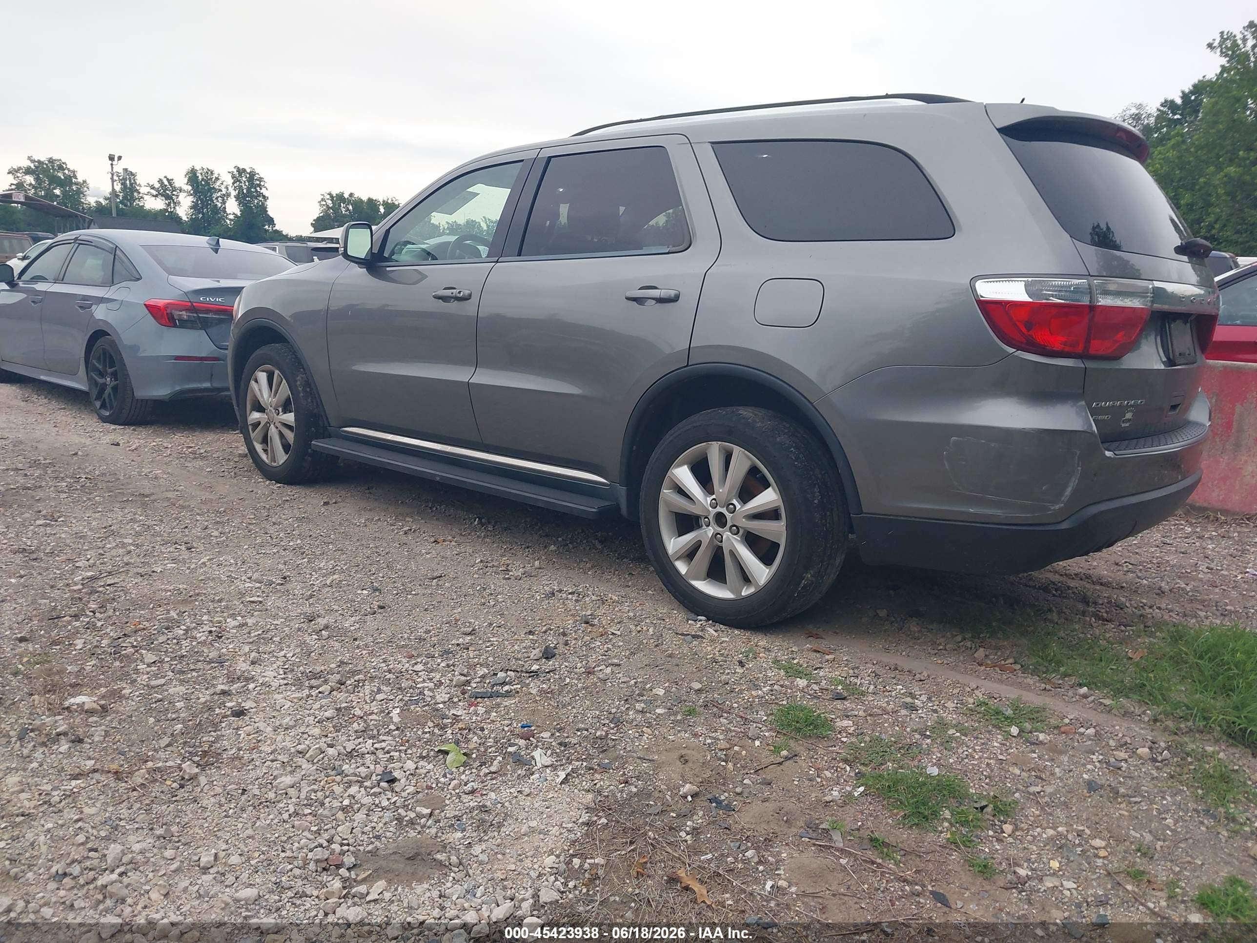 2012 Dodge Durango Crew Gray vin: 1C4RDJDG3CC107748