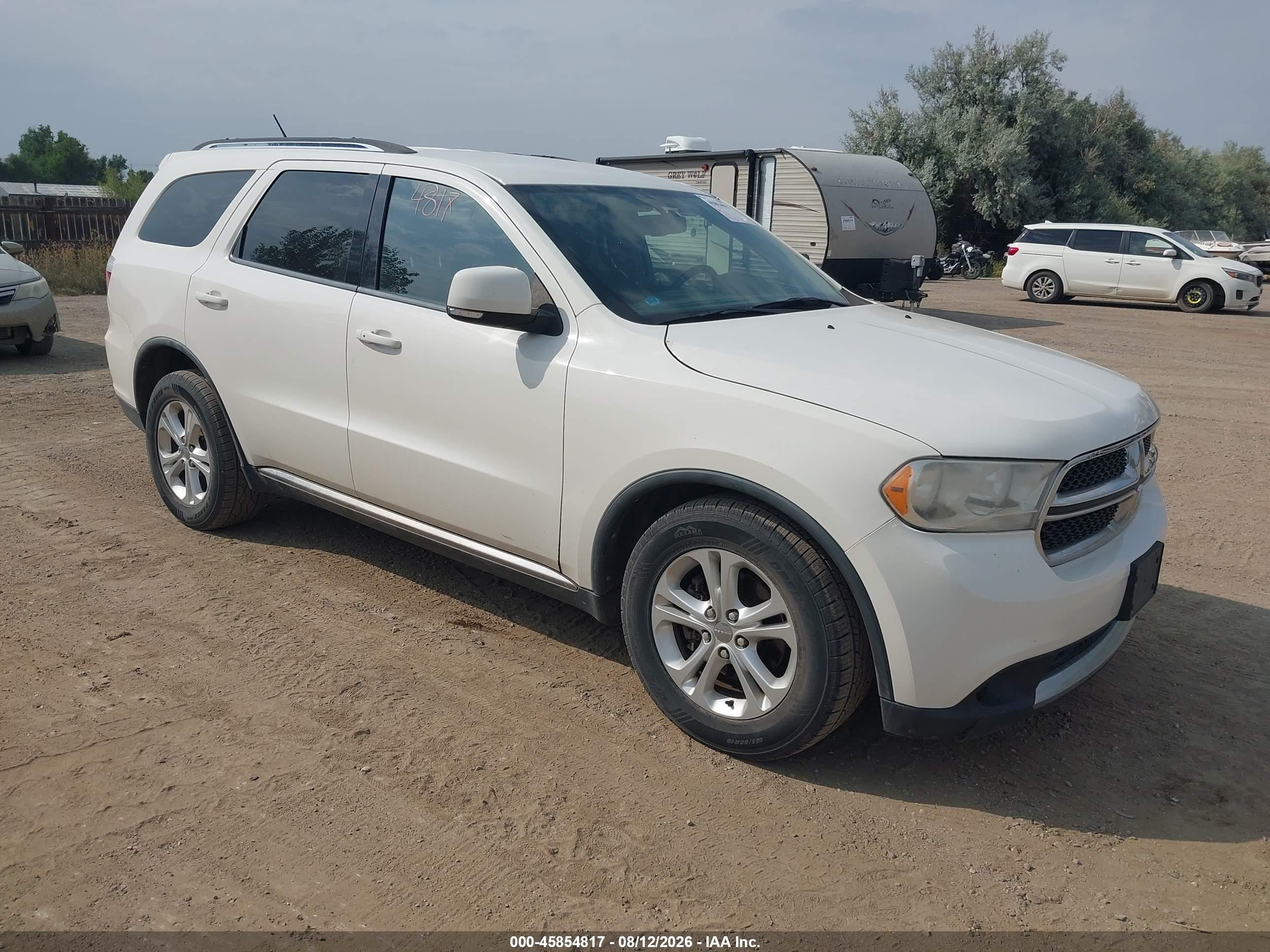 2012 Dodge Durango Crew Белый vin: 1C4RDJDG3CC187942